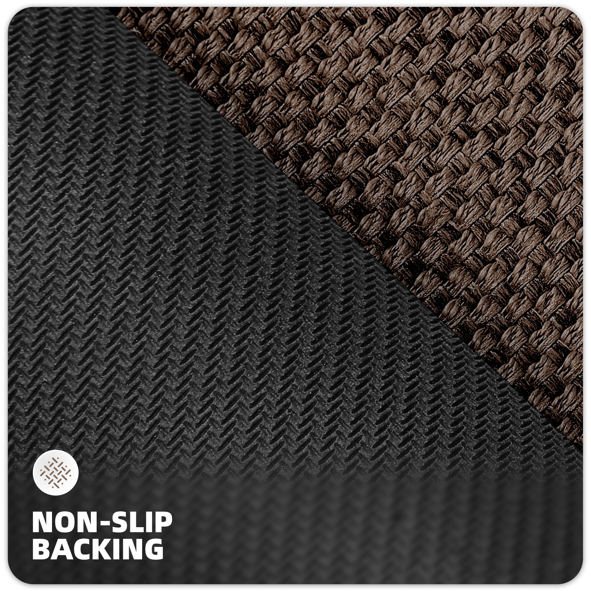 PABUBE Indoor Doormat, Non-Slip Absorbent Entryway Rug for Home Entryway, Washable Low-Profile Floor Mat (Brown, 22 in x 31 in) wqzwo