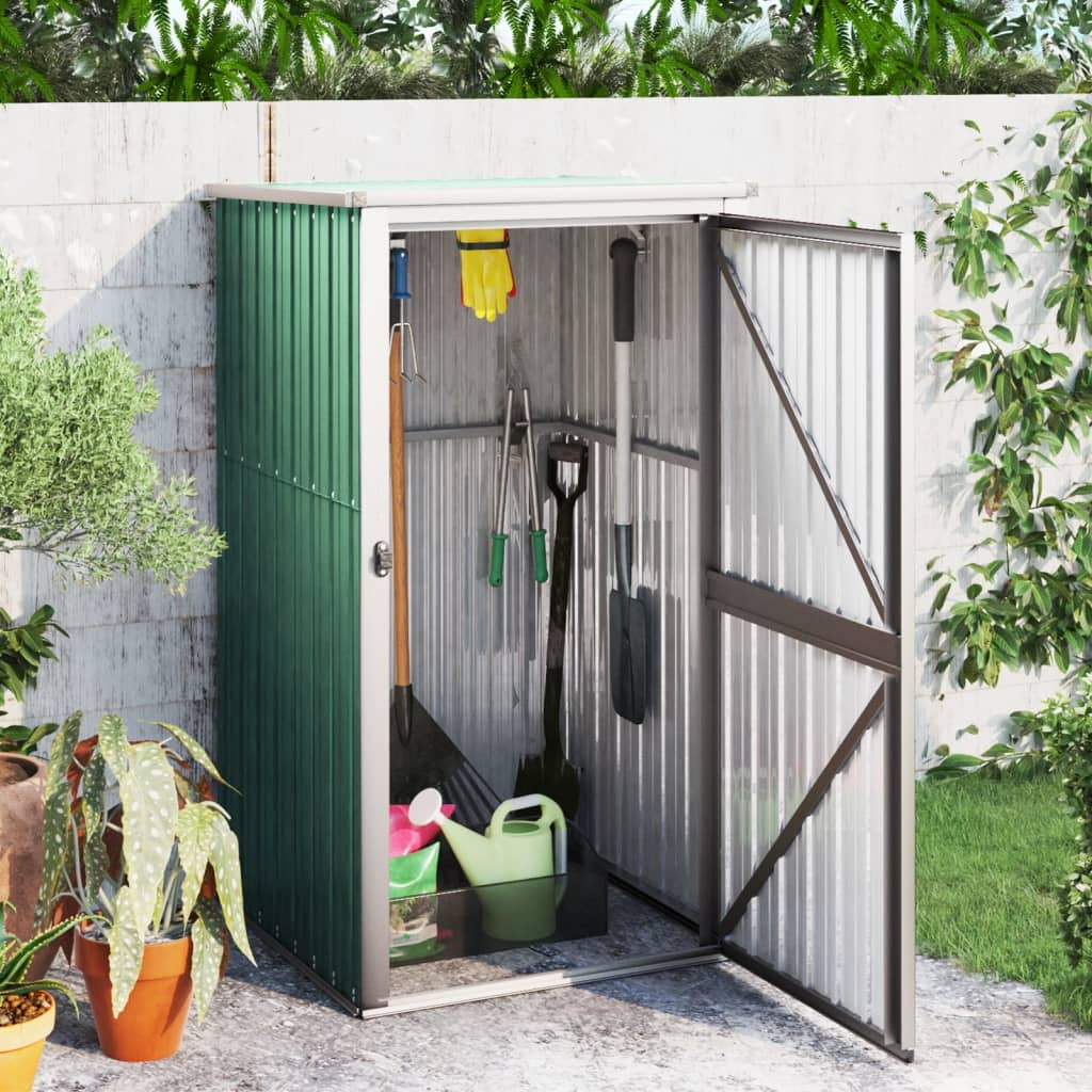 vidaXL Outdoor Storage Shed with Lockable Door (Black, 88.6 in x 35 in x 62.6 in) welud