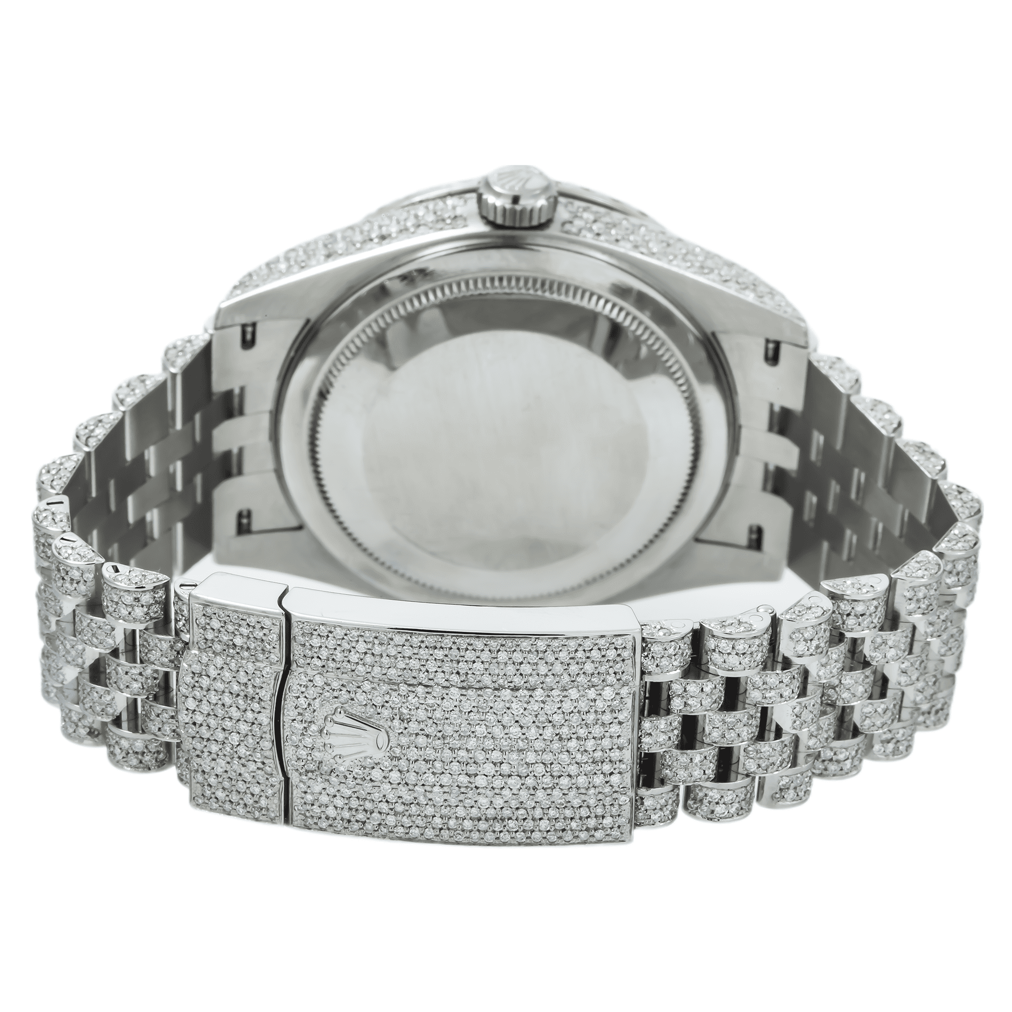 Rolex Sky-Dweller 42mm Stainless Steel Diamond Paved Roman Dial Jubilee Bracelet Watch (Silver, 42mm) bofpk