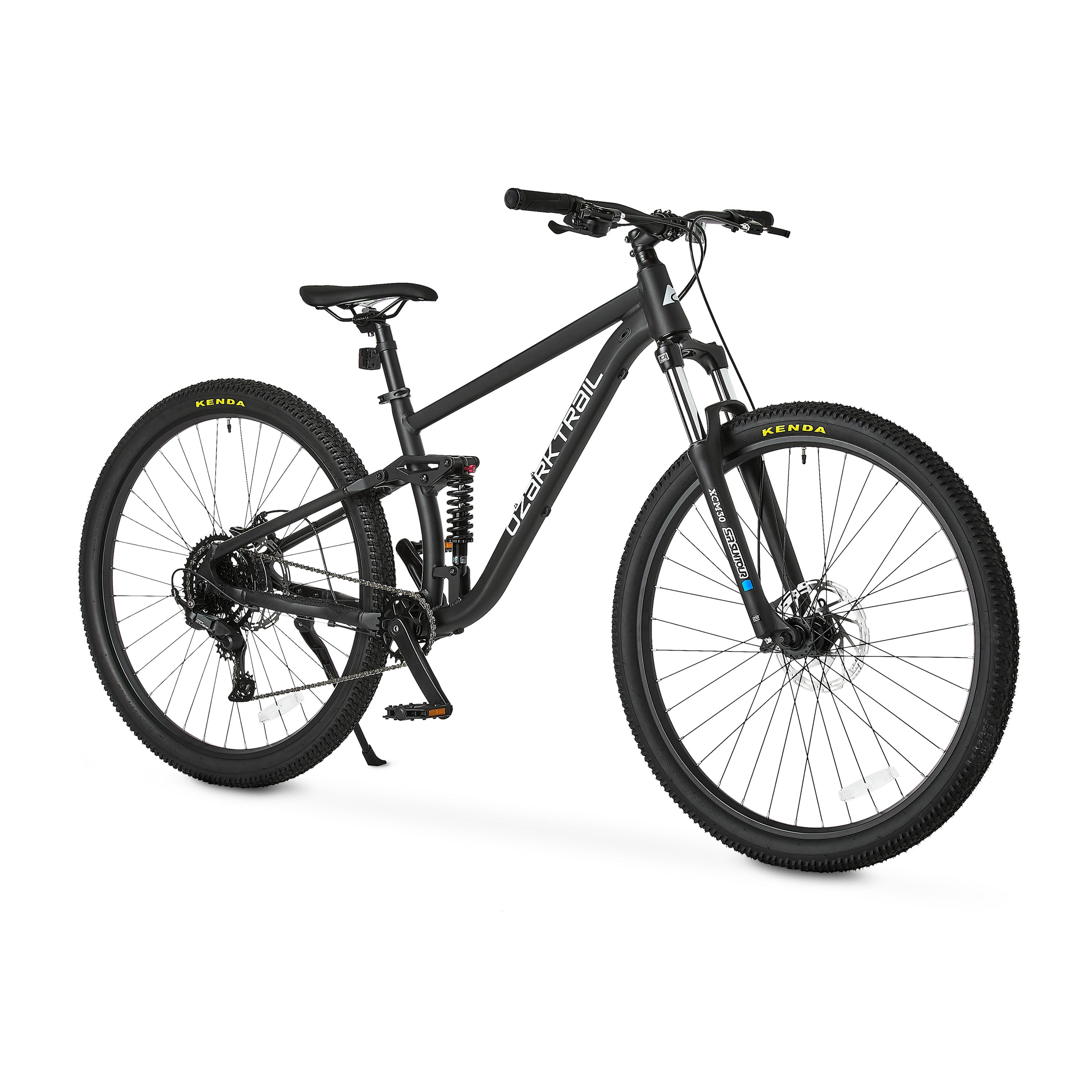 Ozark Trail 29 in FS.2 Slalom Full Suspension Mountain Bike (Black, Medium Frame) nxb8o