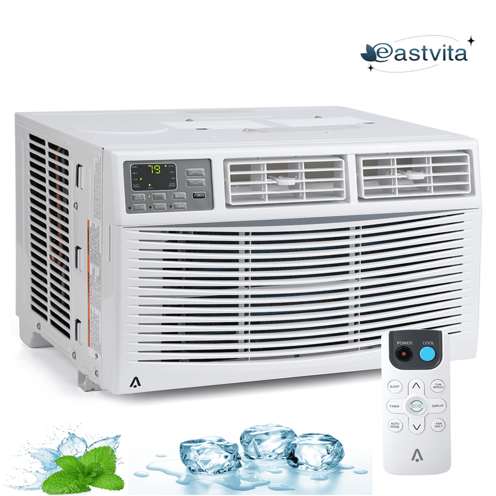 EastVita 6000 BTU Window Air Conditioner with Remote and App Control (White, 250 Sq Ft) 70oru