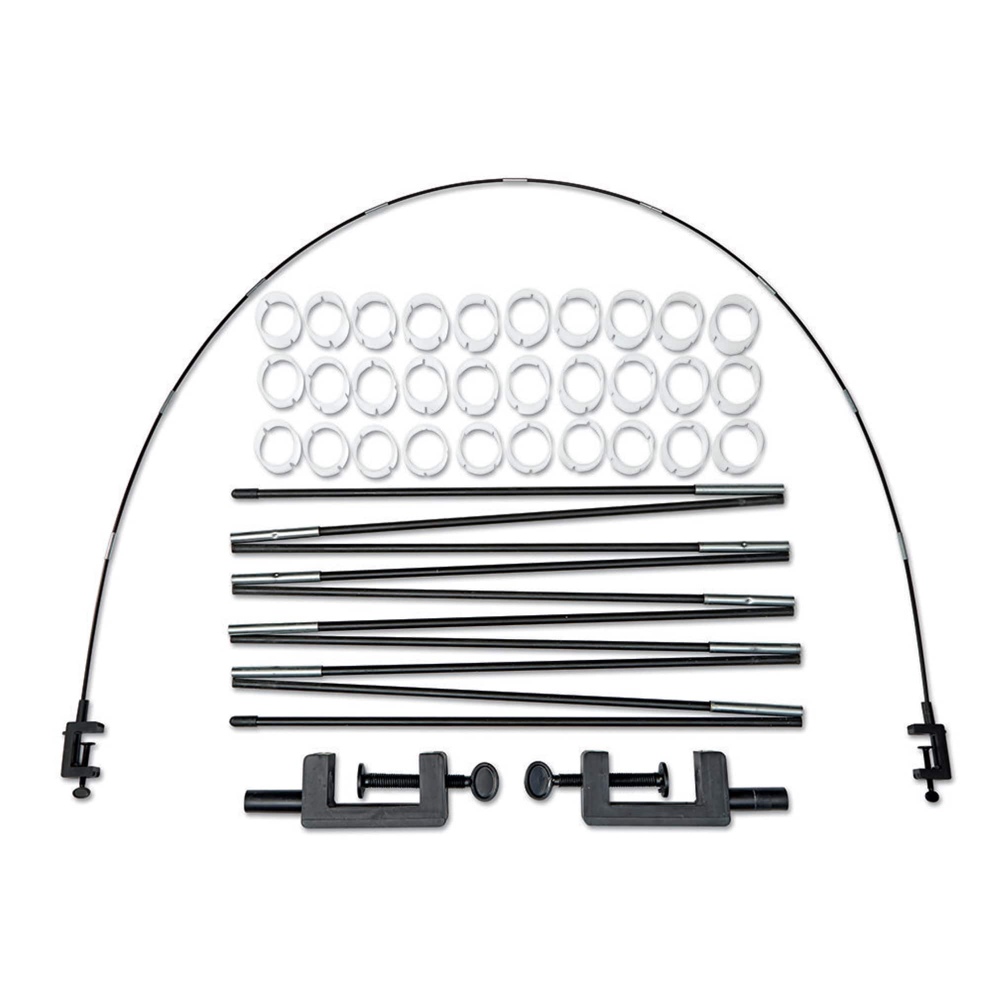 Celebrate It Balloon Table Arch Kit, Adjustable Party Decor Frame with Clamps and Rings (6 Pack, 4.5 ft to 8.5 ft) orjfk