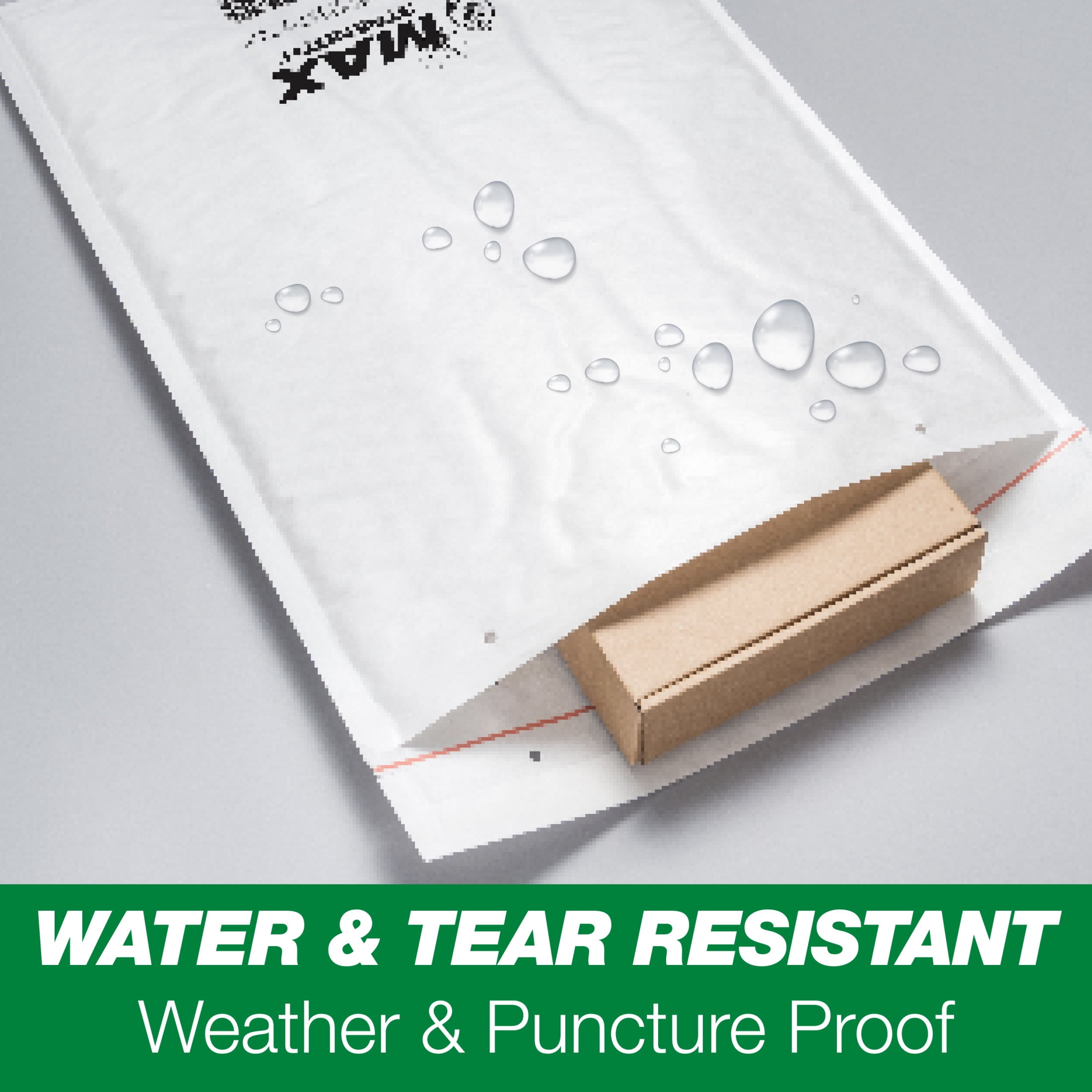 Duck Max Strength Self-Sealing Poly Bubble Mailer (White, 12.5 in x 18.5 in) 7vfbz