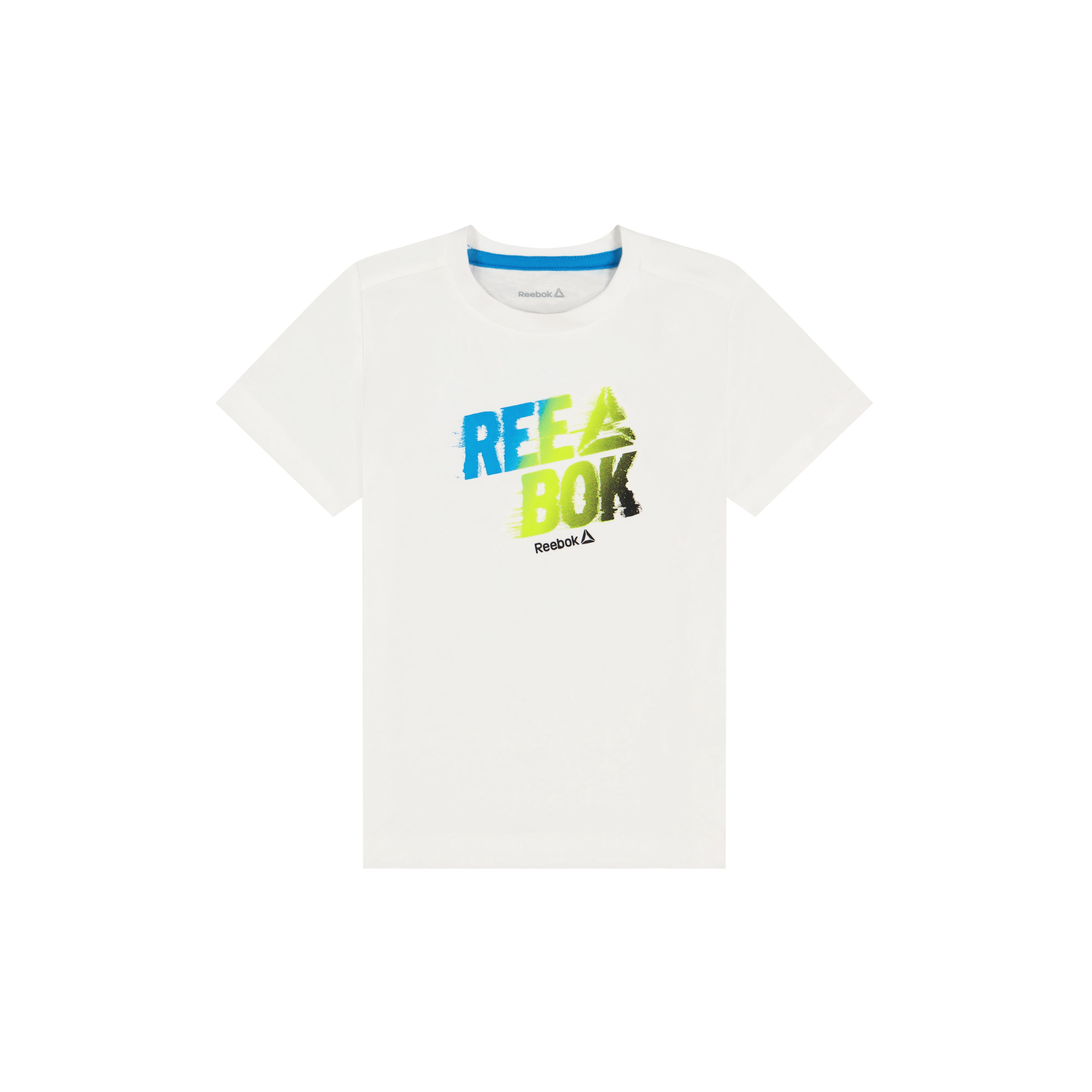 Reebok Toddler Boys Velocity Athletic Tee and Short Set (White, 2T) 96p5g