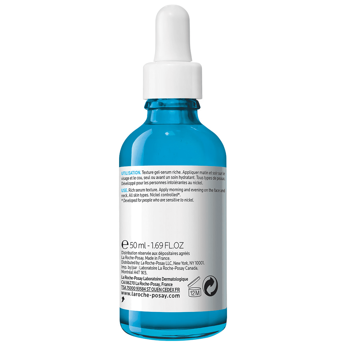 La Roche-Posay Hyalu B5 Pure Hyaluronic Acid Serum for Face, Anti-Aging Hydrating Formula (1.7 fl oz) pofpn