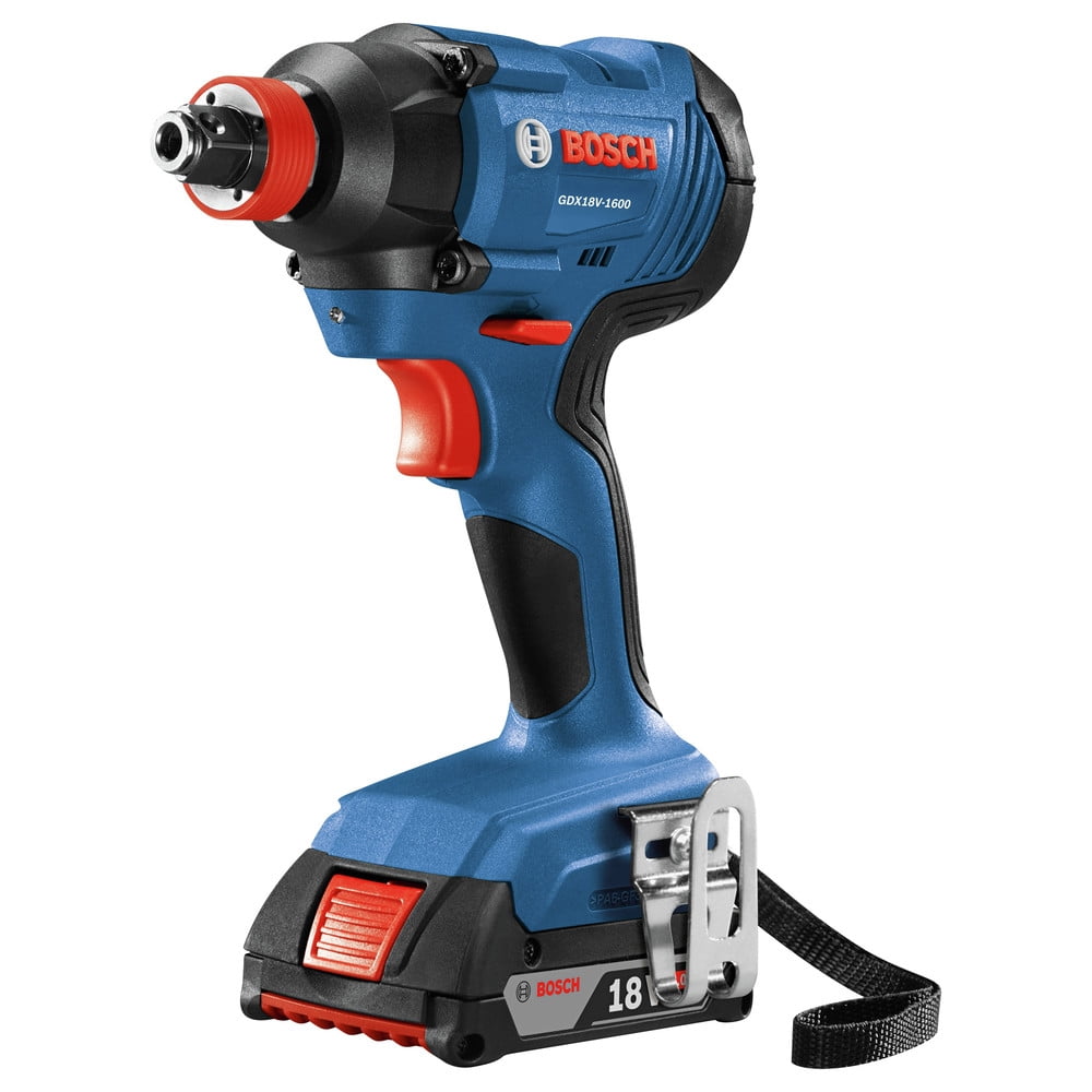 Bosch GDX18V-1600B12-RT Freak 18V Cordless Two-In-One Impact Driver Kit (Refurbished, 2 Ah) l3v8a