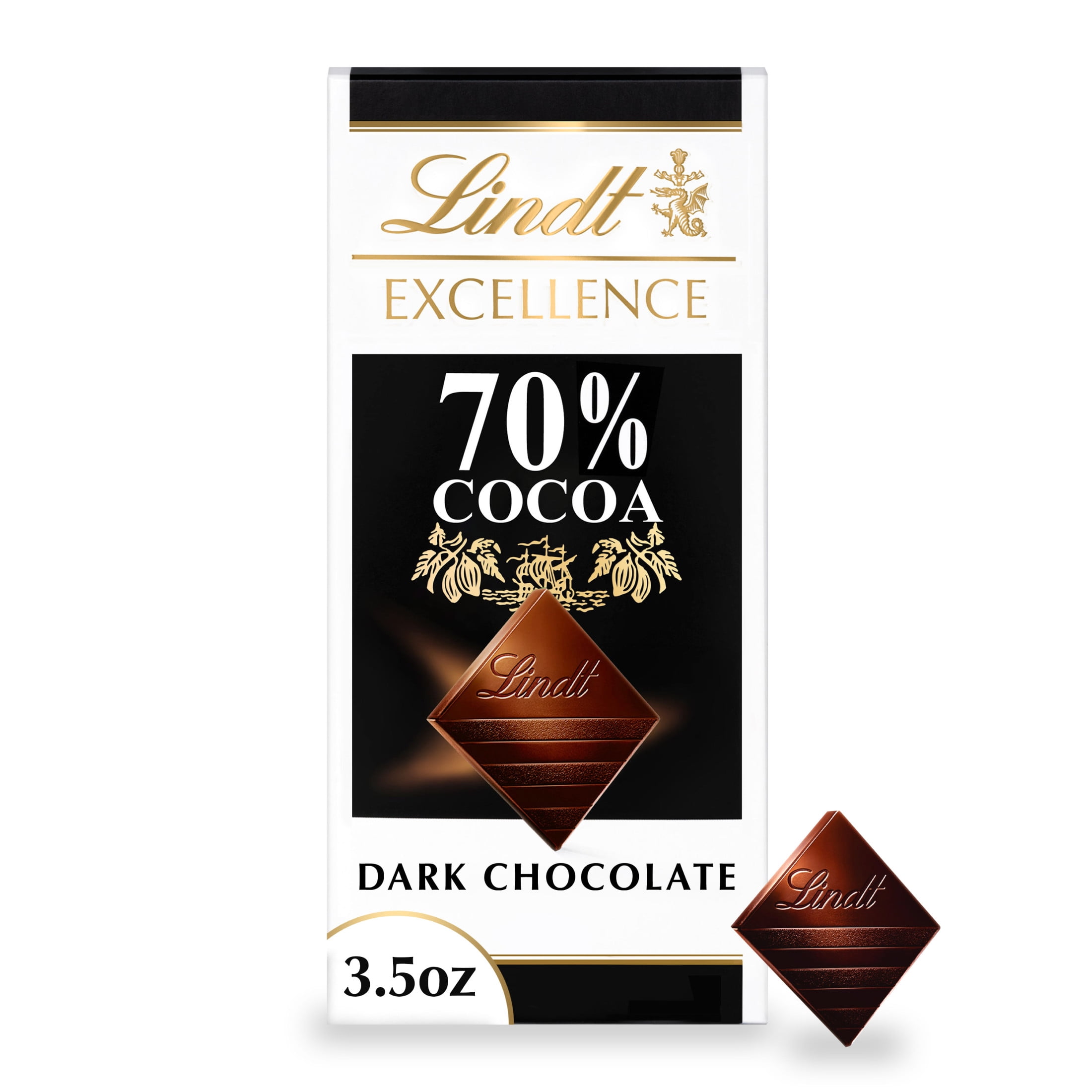 Lindt EXCELLENCE 70% Cocoa Dark Chocolate Bar, Premium Gourmet Dark Chocolate (3.5 oz) 9900k