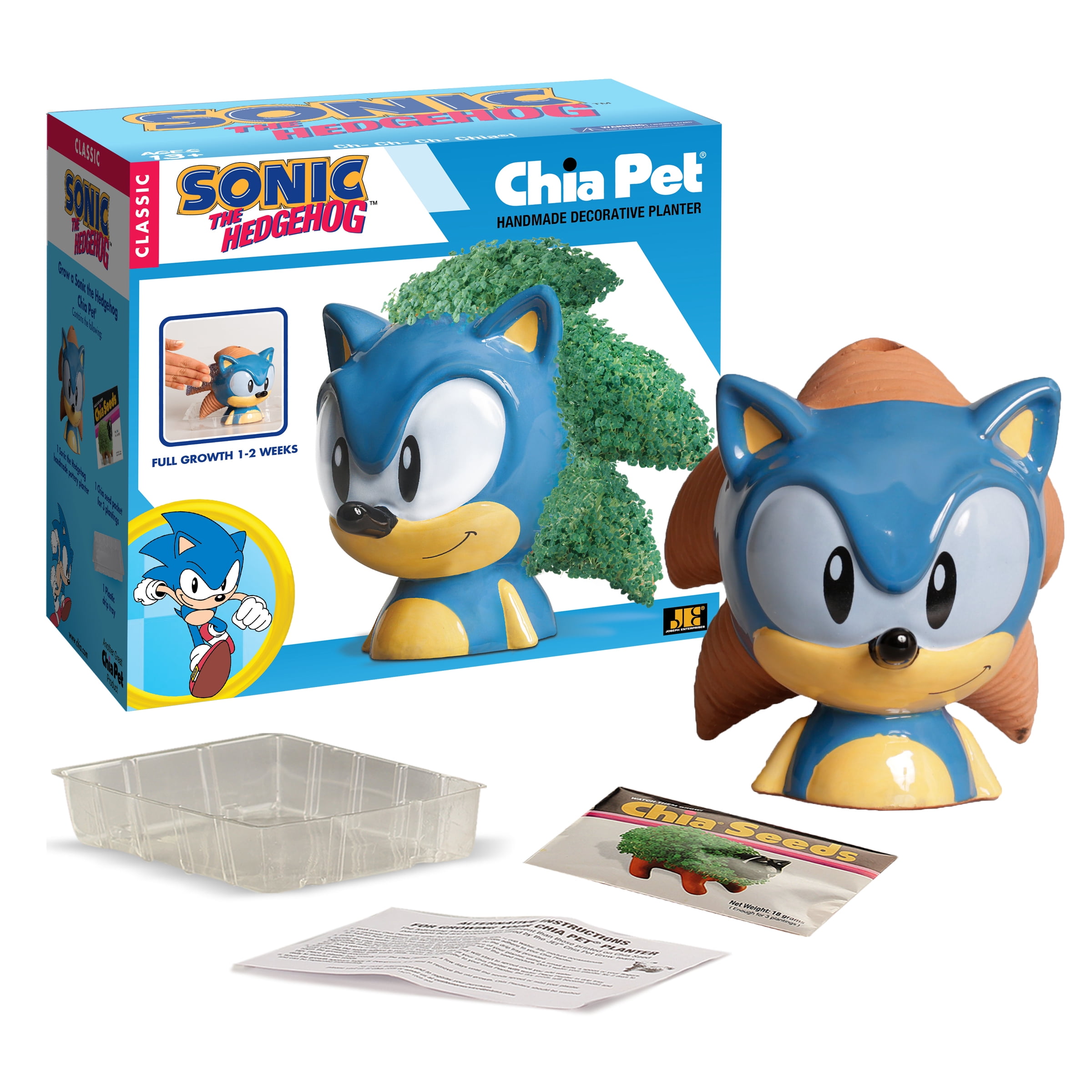 Chia Pet Sonic the Hedgehog Decorative Planter (Terra Cotta, 1 Pack) aoaam