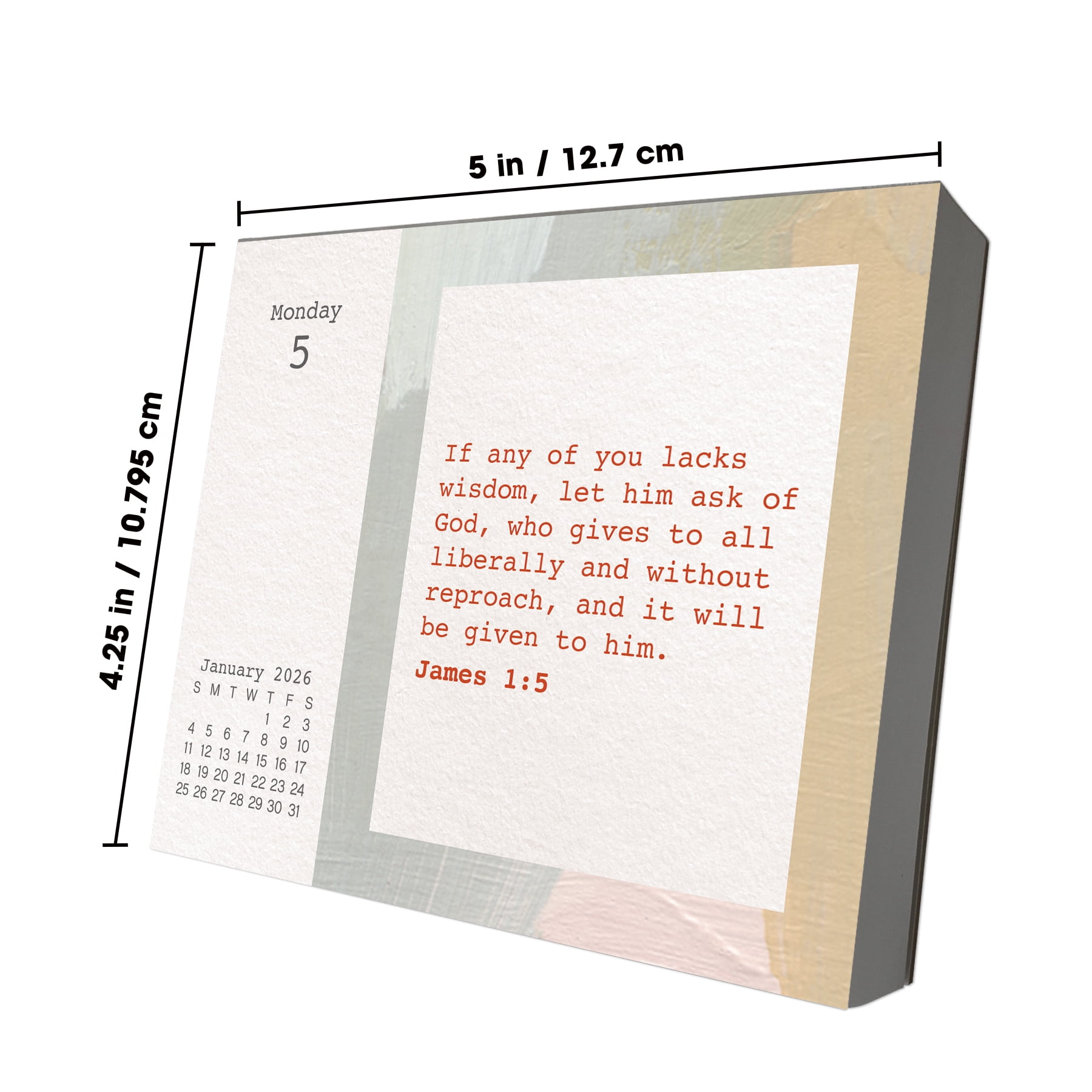 Trends International Bible Desk Calendar (12 Months, 6 in x 6 in) berfg