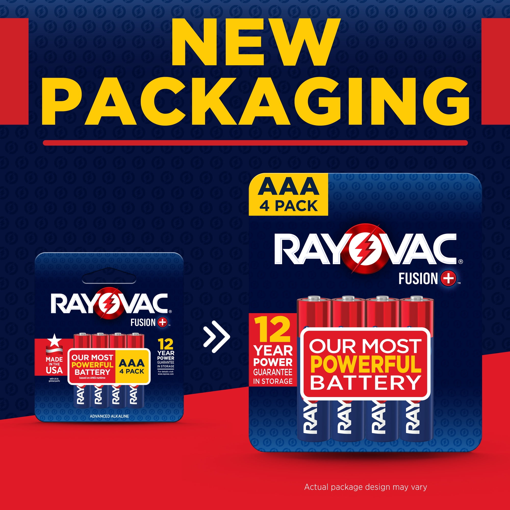 Rayovac Fusion AAA Alkaline Batteries (High-Drain Performance, 4 Pack) r7nc9