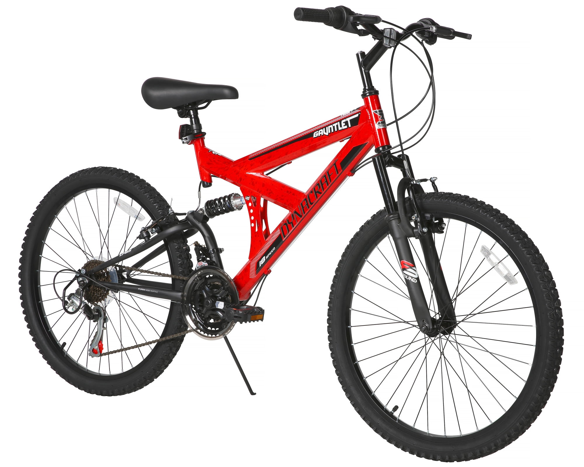 Dynacraft Gauntlet Boys Mountain Bike (Red, 24 in) upmdu