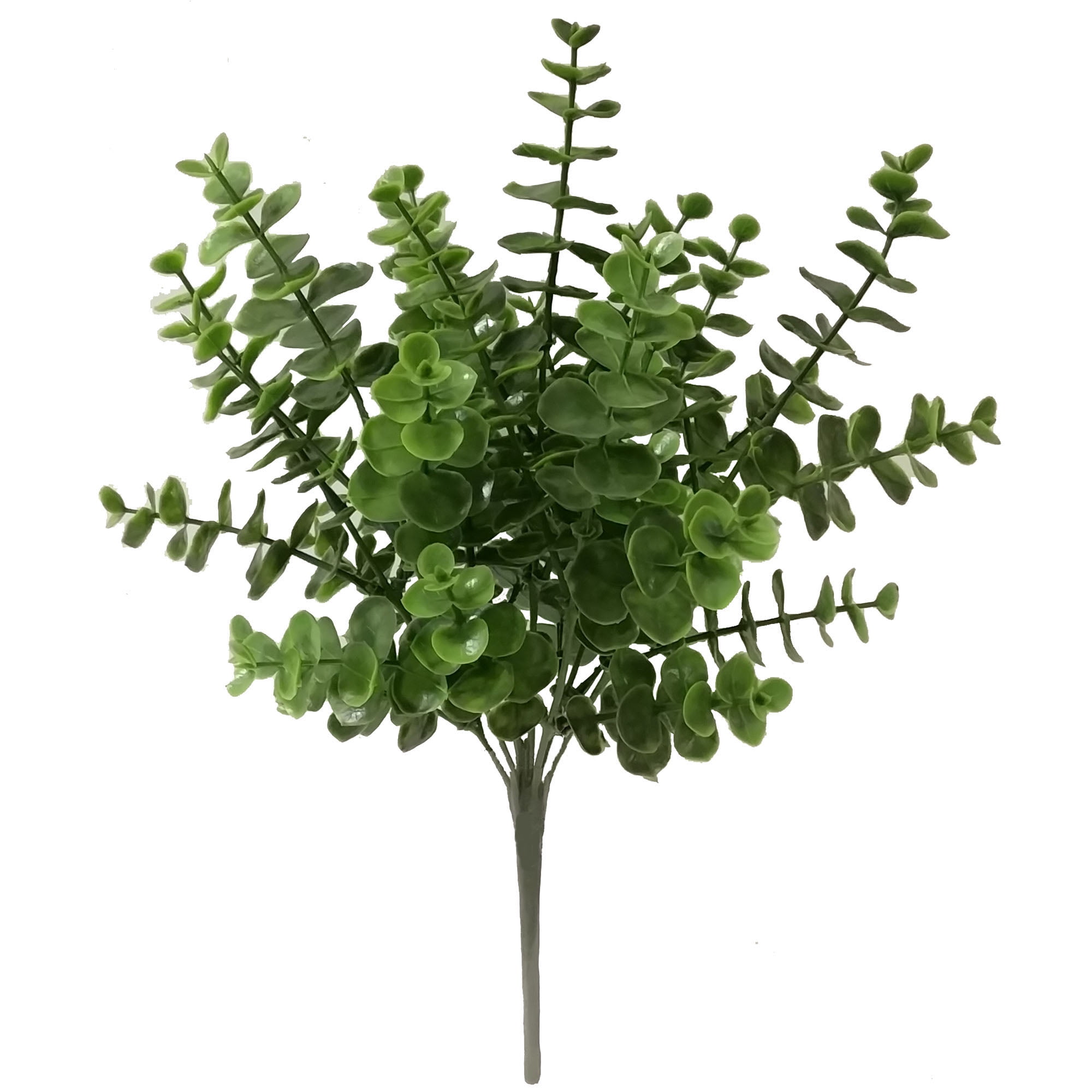 Mainstays Artificial Eucalyptus Flower Bush for Home Decor (Green, 13.5 in) re4y3