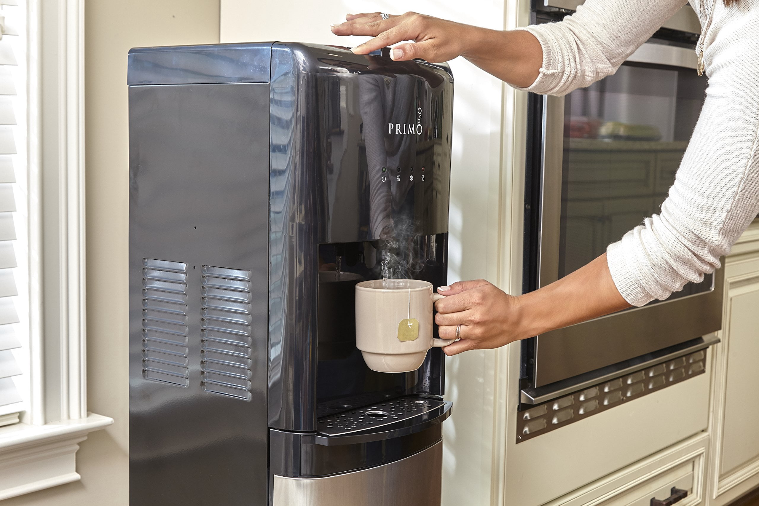 Primo Stainless Steel Bottom Load Water Cooler Dispenser (Silver, 1 Spout) gdu6p