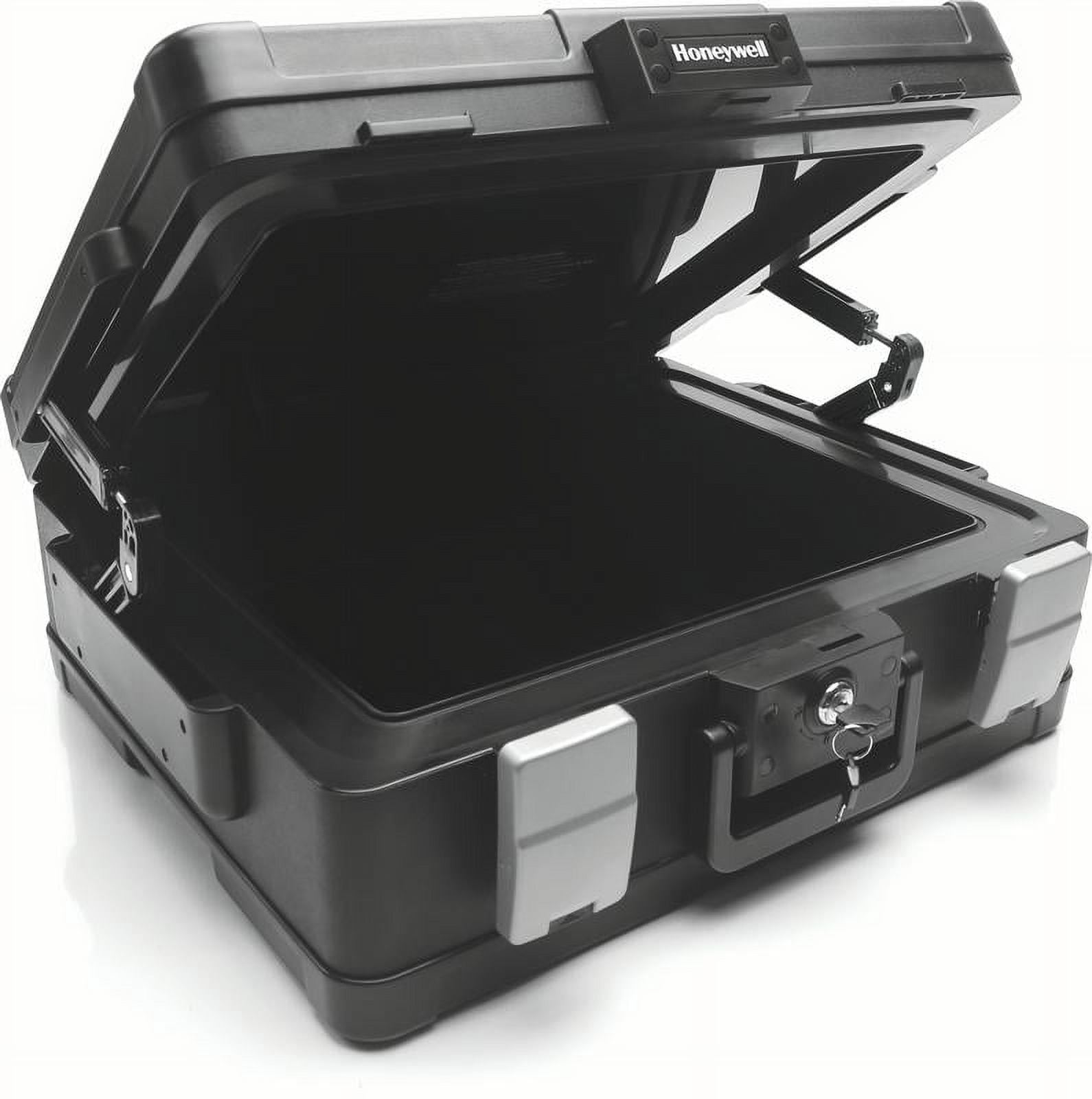 Honeywell Fire-Resistant Waterproof Security Chest with Key Lock (Black, 0.39 cu ft) zmo7s