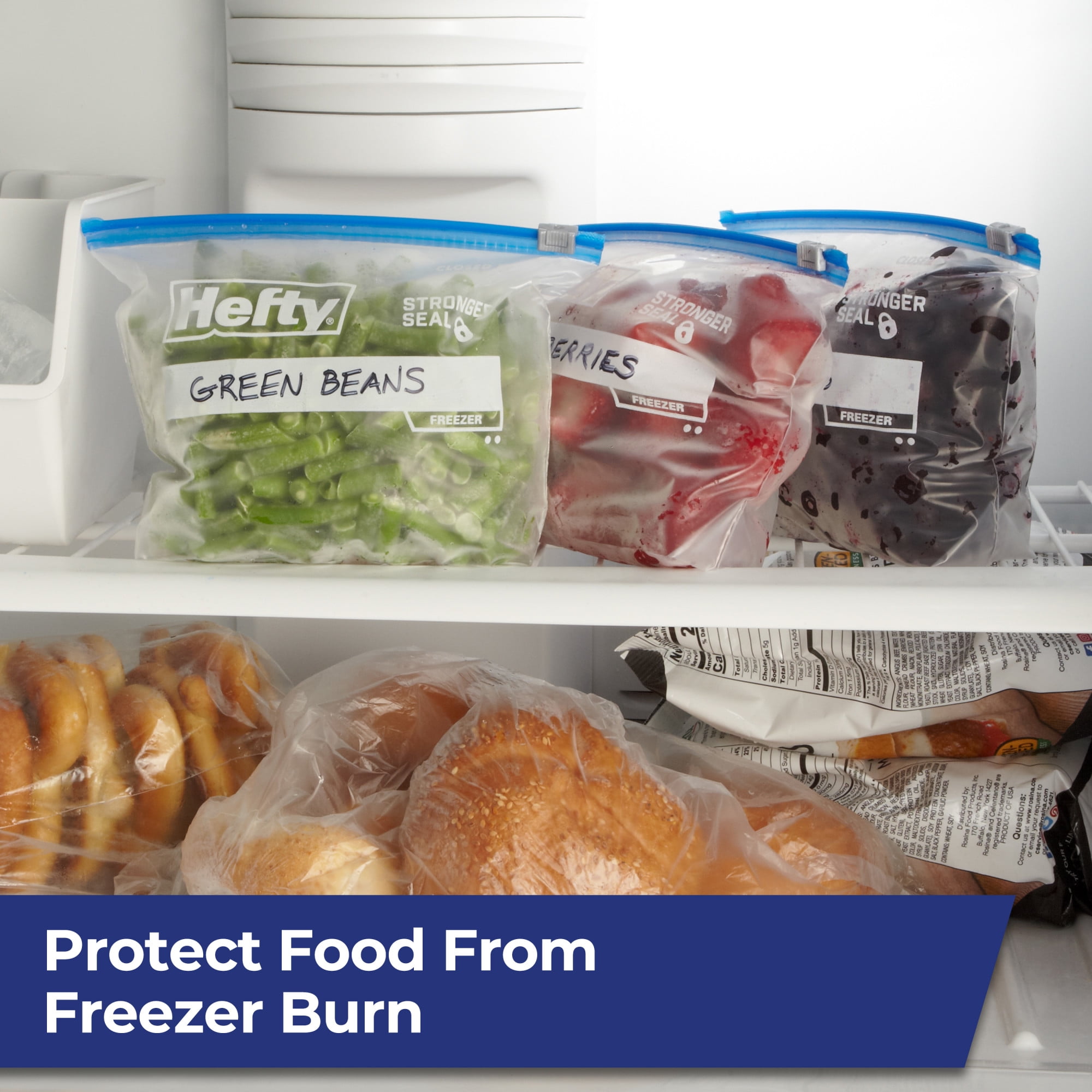 Hefty Slider Quart Freezer Bags (Clear, 50 Count) dm0z1