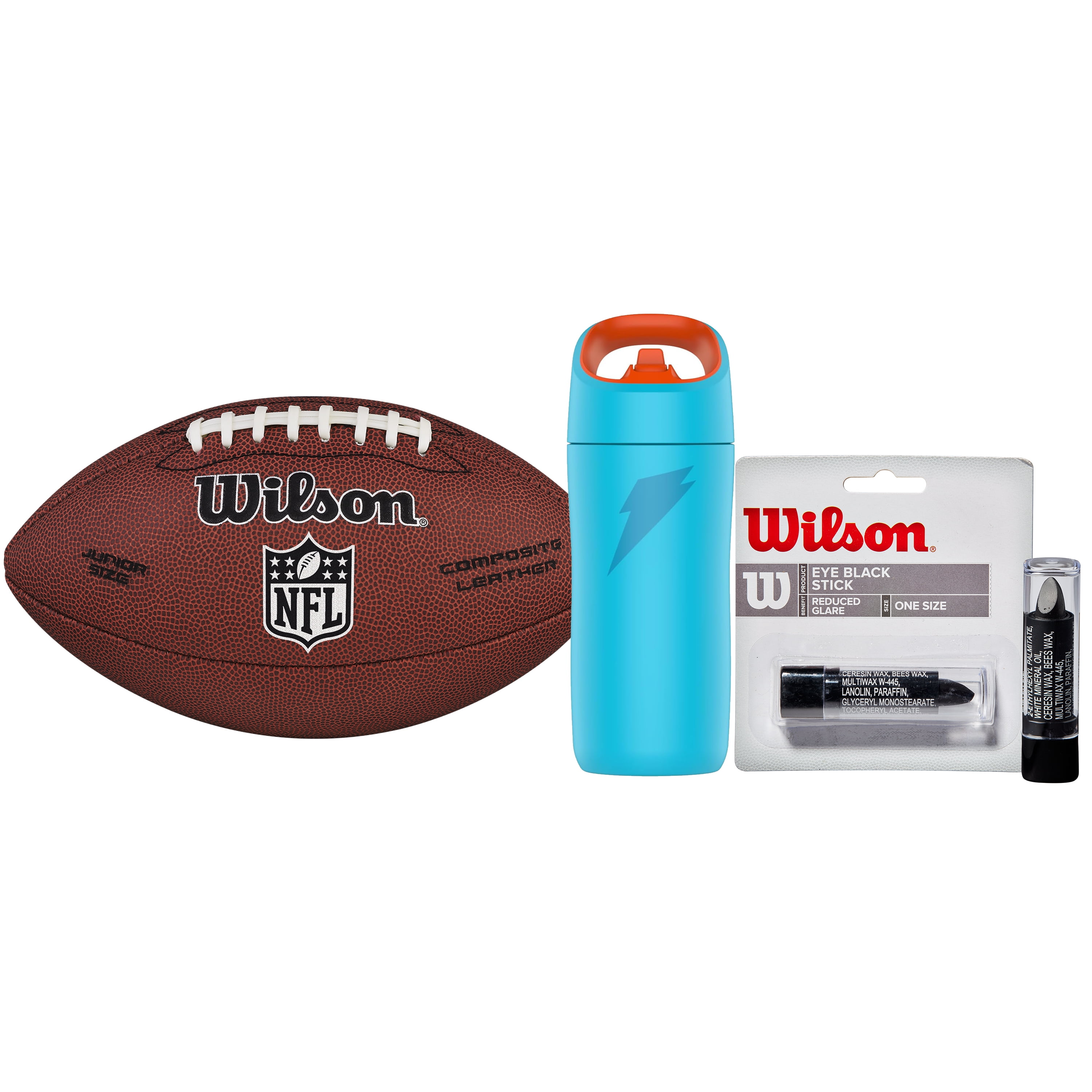 Wilson NFL Little Rookie Football Starter Set with Gatorade Water (Blue, Junior Size) ksp3h