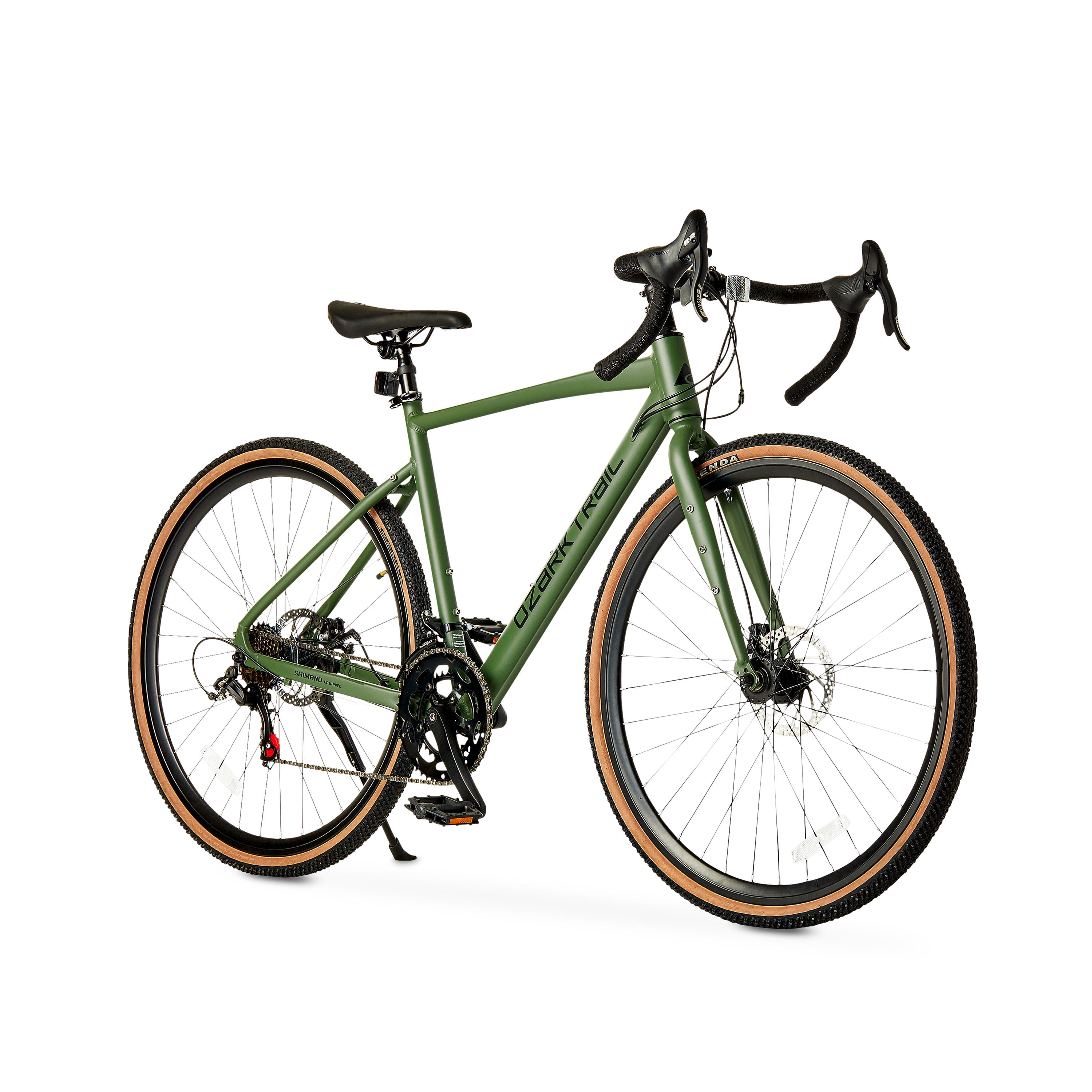Ozark Trail 700C G.1 Explorer Drop Bar Gravel Bike (Green, Small Frame) ngbju