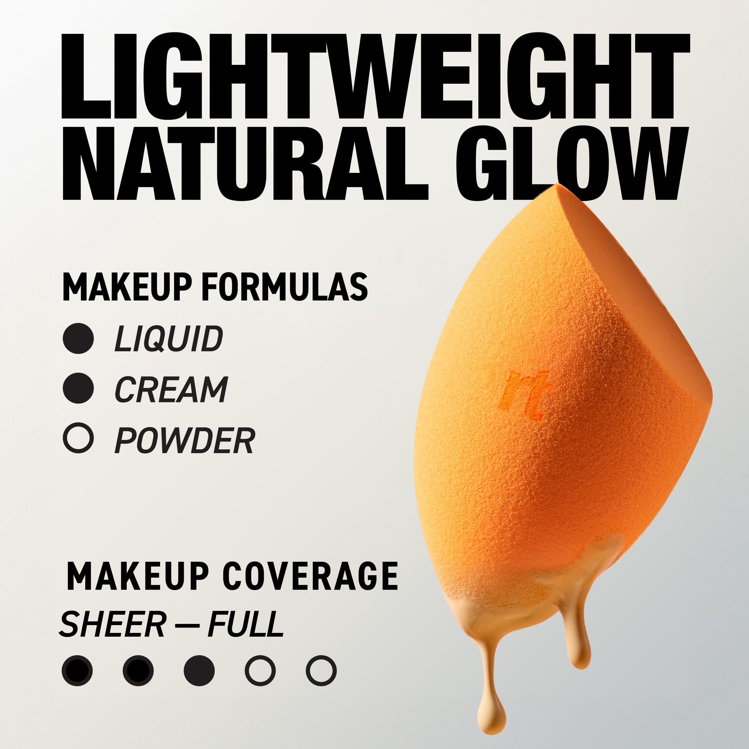 Real Techniques Miracle Complexion Sponge, Makeup Blending Tool for Liquid and Cream Foundation (Orange, 1 Count) jdmnr