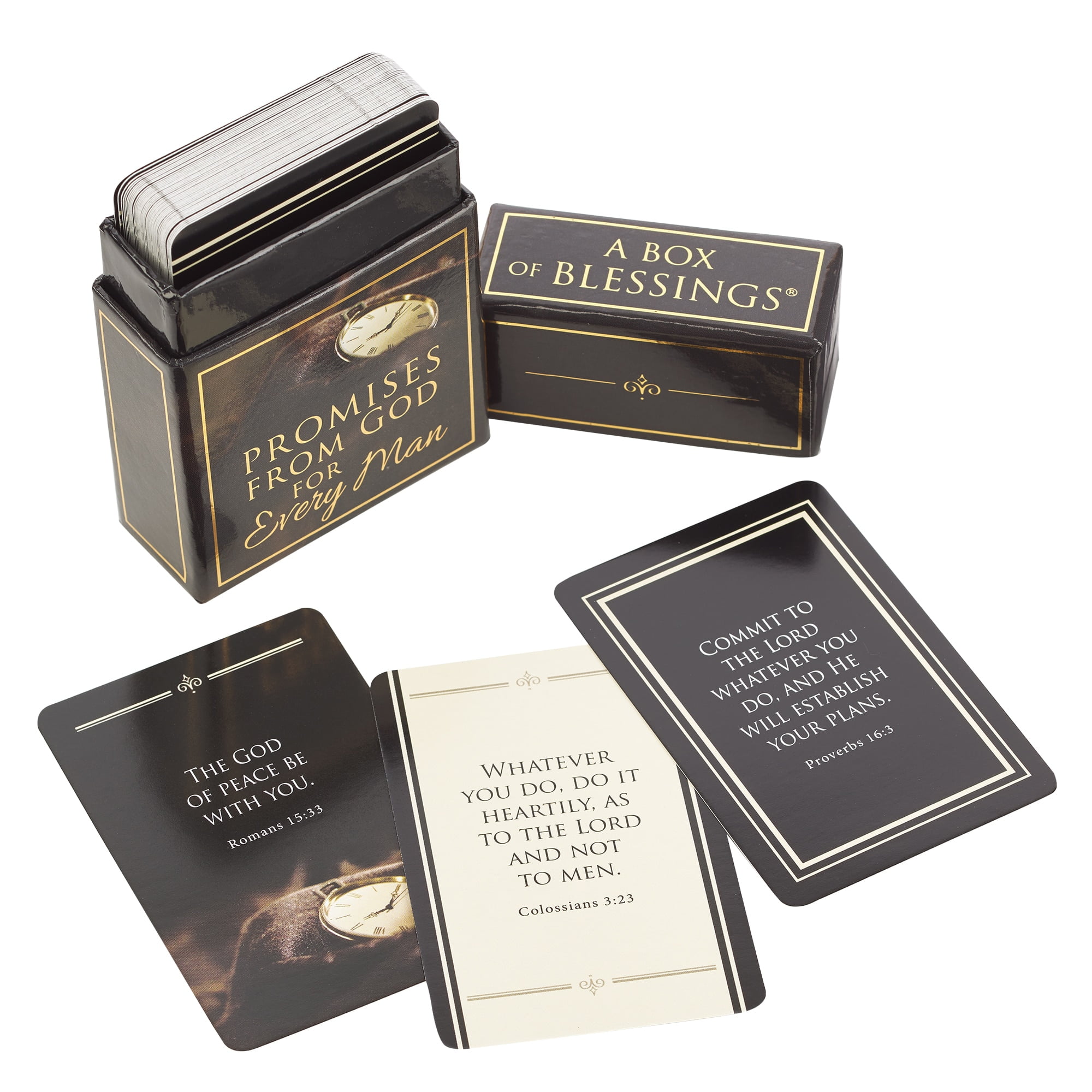 Christian Art Gifts Promises From God For Every Man Inspirational Scripture Cards (Brown, 51 Count) 6ow6b