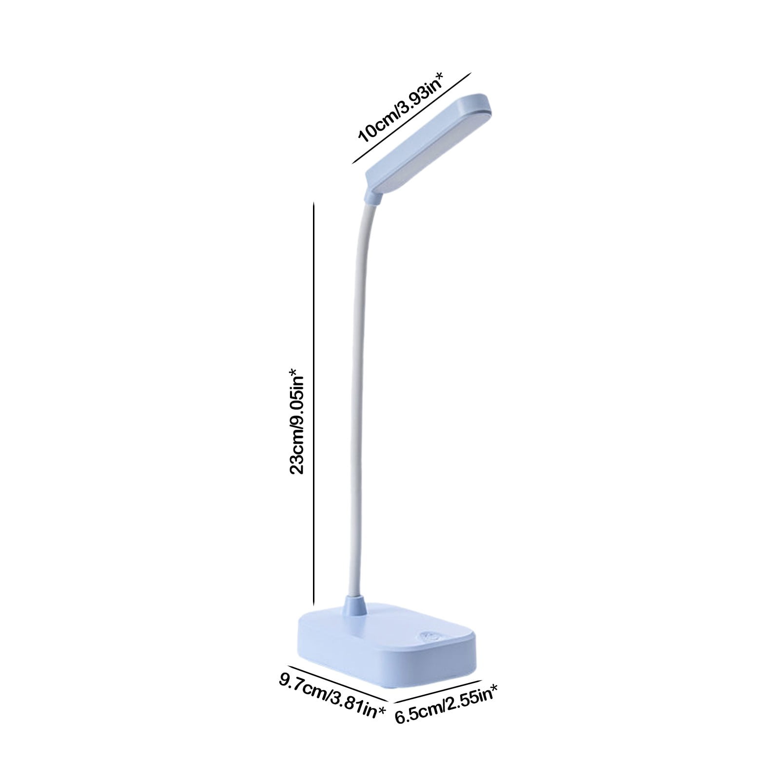Byikun Folding LED Desk Lamp, Portable Rechargeable USB Reading Light, Adjustable Brightness, Eye-Caring (Blue, 3.5 oz) elxa1