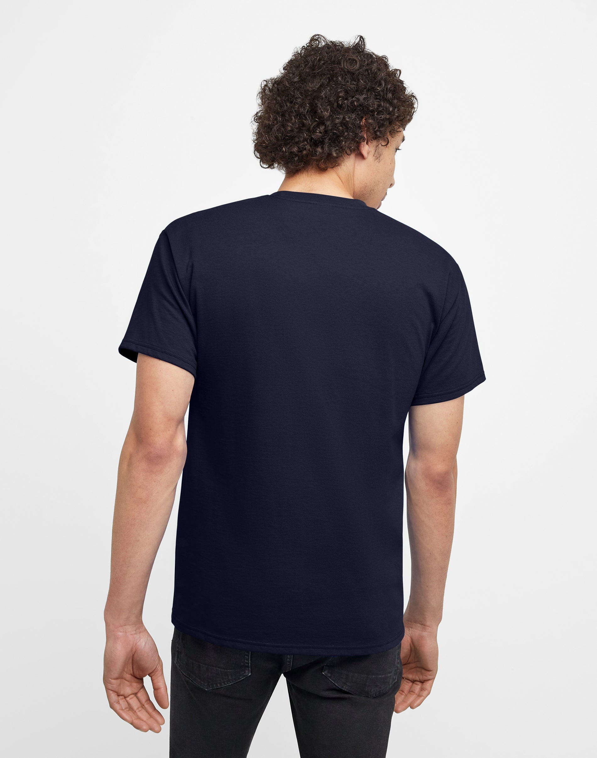 Hanes Essentials Men’s Short Sleeve Crewneck T-Shirt (Yellow, S) 21j8x