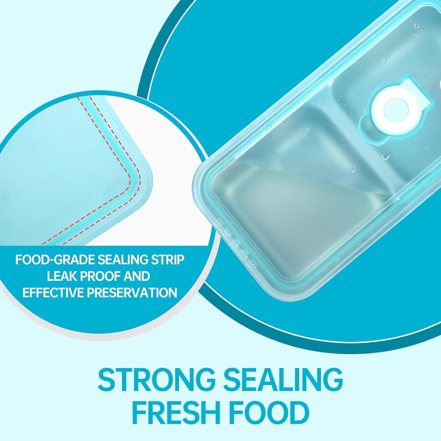 Taimasi Stainless Steel Snack Containers Set with Lids and Lunch Bag (Blue, 9 Piece Set) v8rl5
