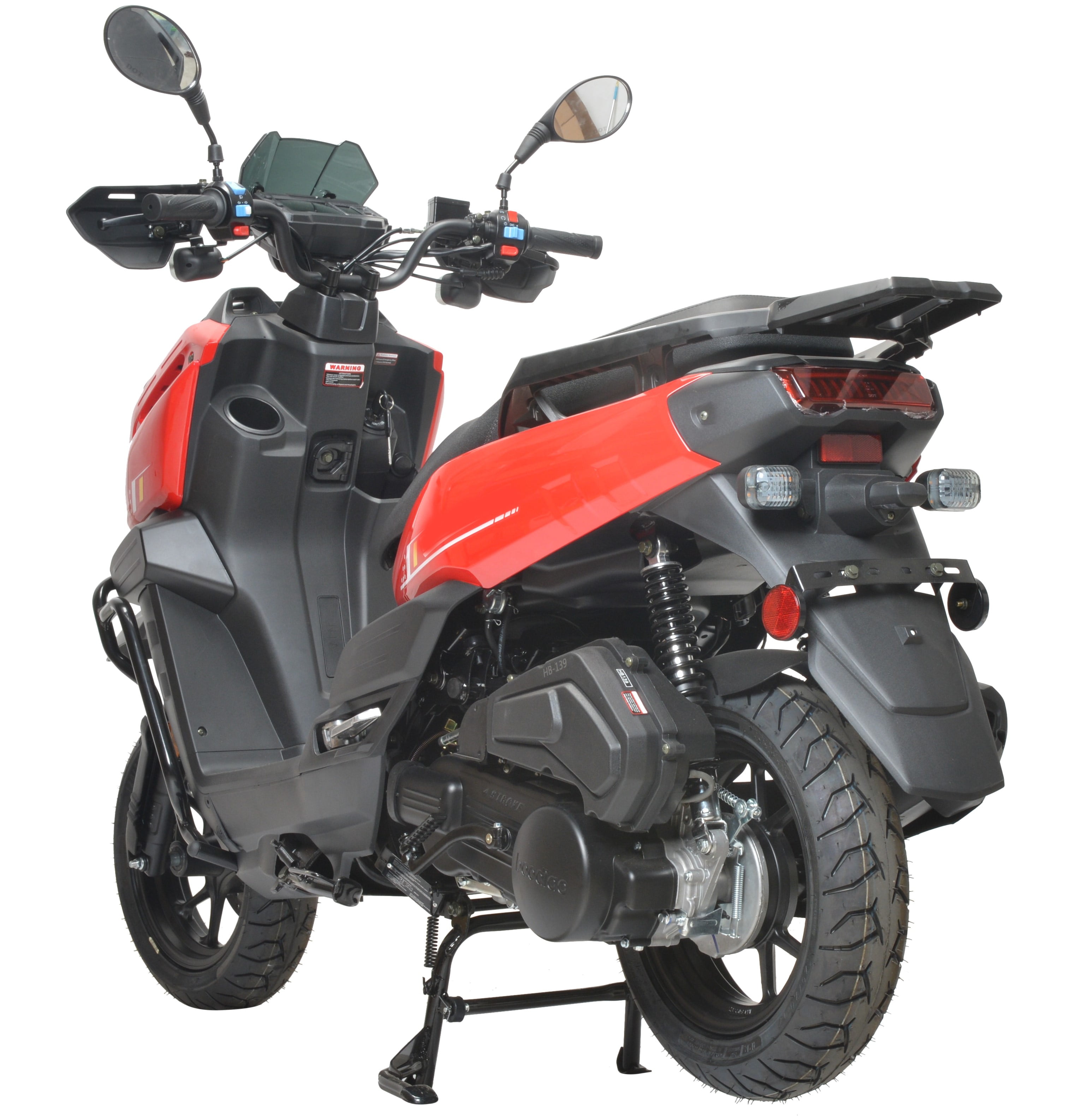 HHH Tank 150 Moped Gas Scooter 150cc Automatic Motorcycle for Adults (White, 12 in Wheels) 9fdzi