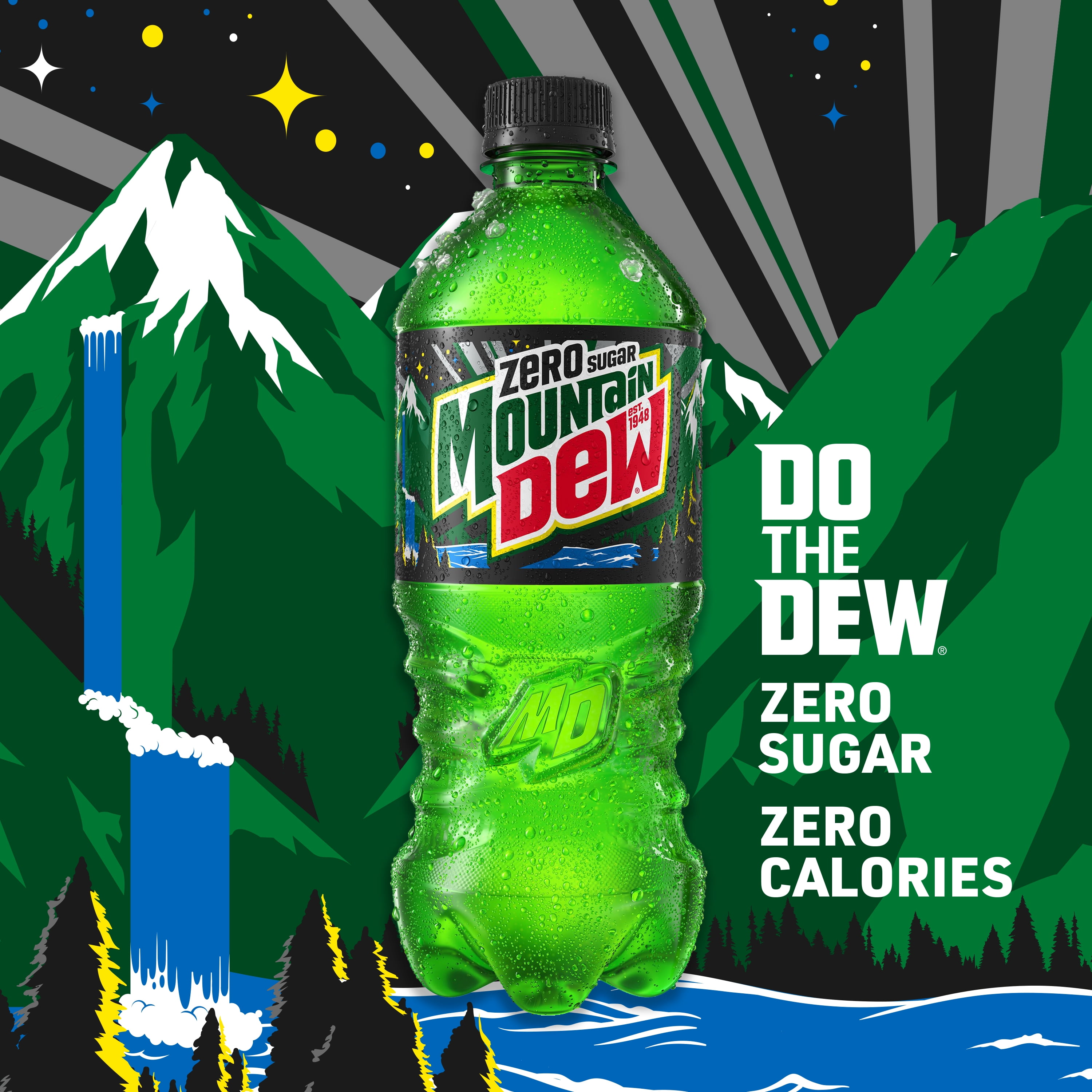 Mountain Dew Zero Sugar Citrus Soda, Bold Refreshing Flavor (16.9 fl oz, 6 Pack) miaq7