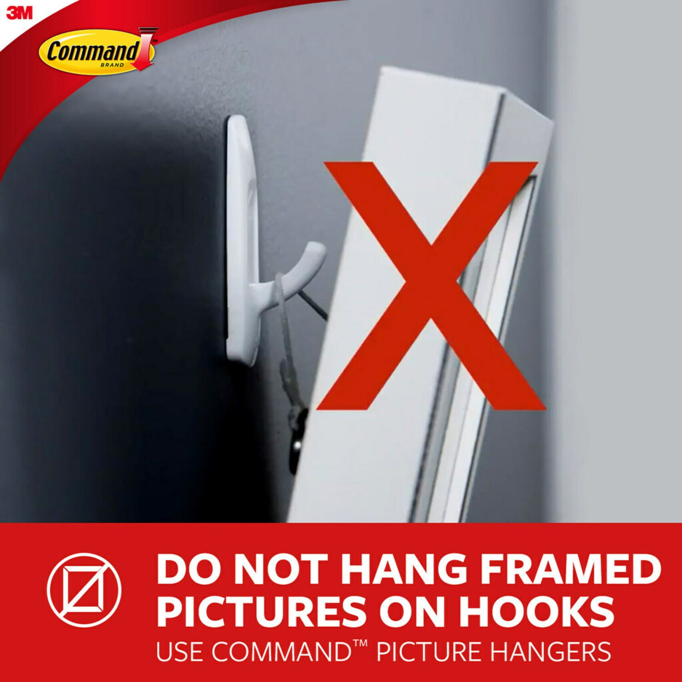 Command Spring Clip Wall Organizer for Kitchen and Home (White, 1 Pack) 3oeyk