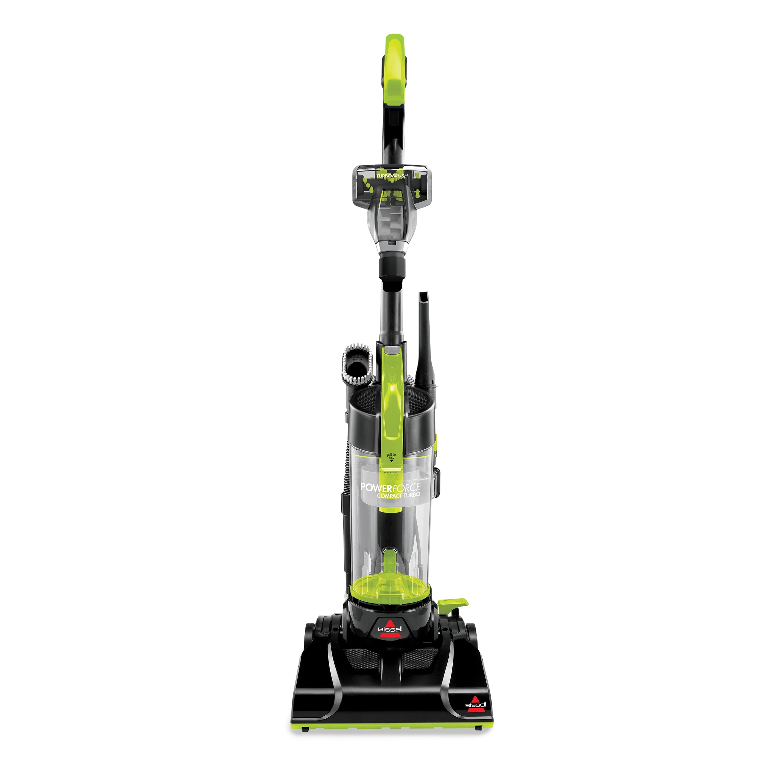BISSELL PowerForce Compact Turbo Bagless Upright Vacuum, Powerful Suction, Lightweight Design (Green & Black, 8 lb) va6c8