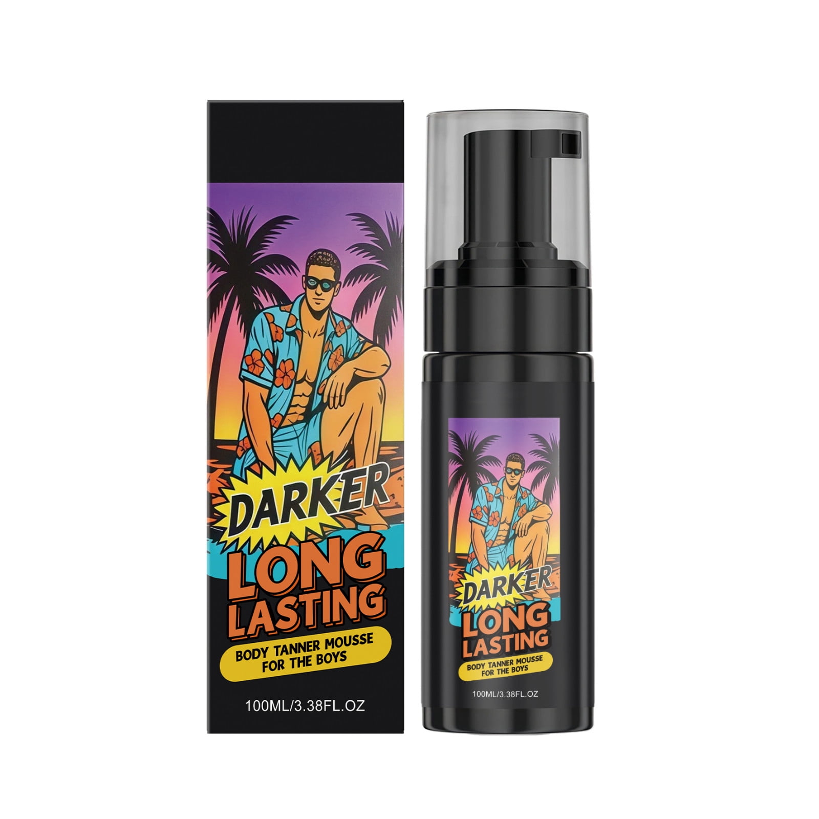 Jienlioq Sunless Tanning Foam, Long-Lasting Self Tanner for Natural Sun-Kissed Glow, Waterproof and Streak-Free (Bronze, 3.38 fl oz) z0i37