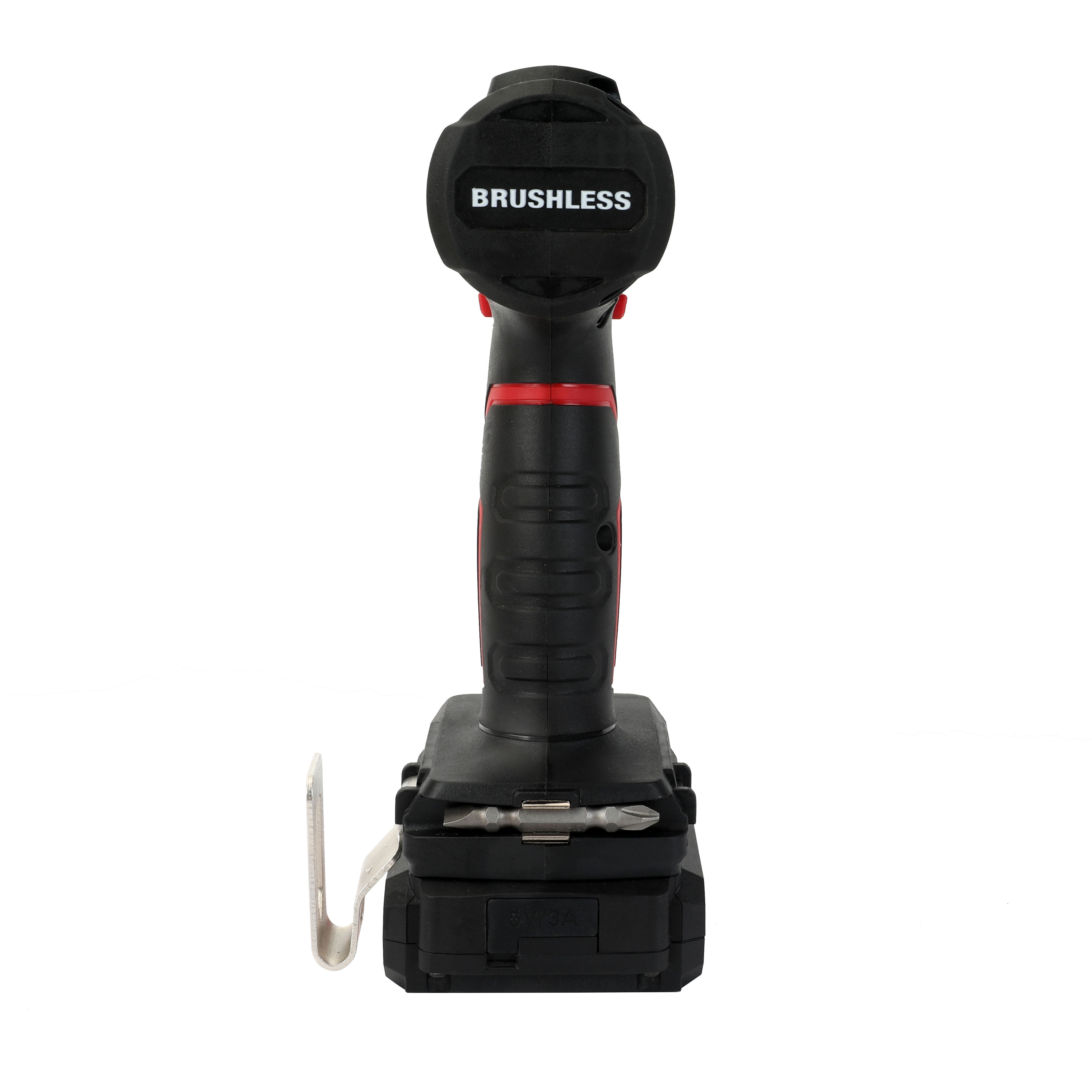 Hyper Tough 20V Brushless Cordless Drill with 1.5Ah Battery and USB-C Charging Cable (Black, 1-Speed) yd6l7