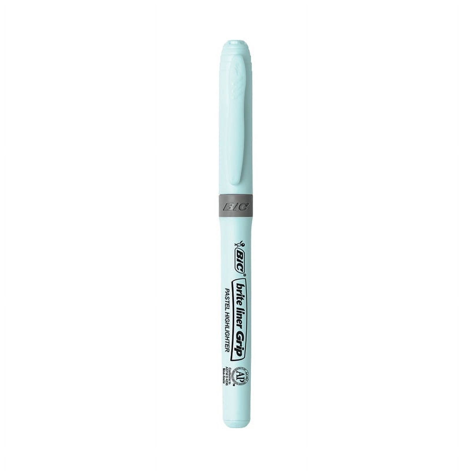 BIC Brite Liner Chisel Point Highlighter Set, Assorted Pastel Colors (6 Count) 96wnf
