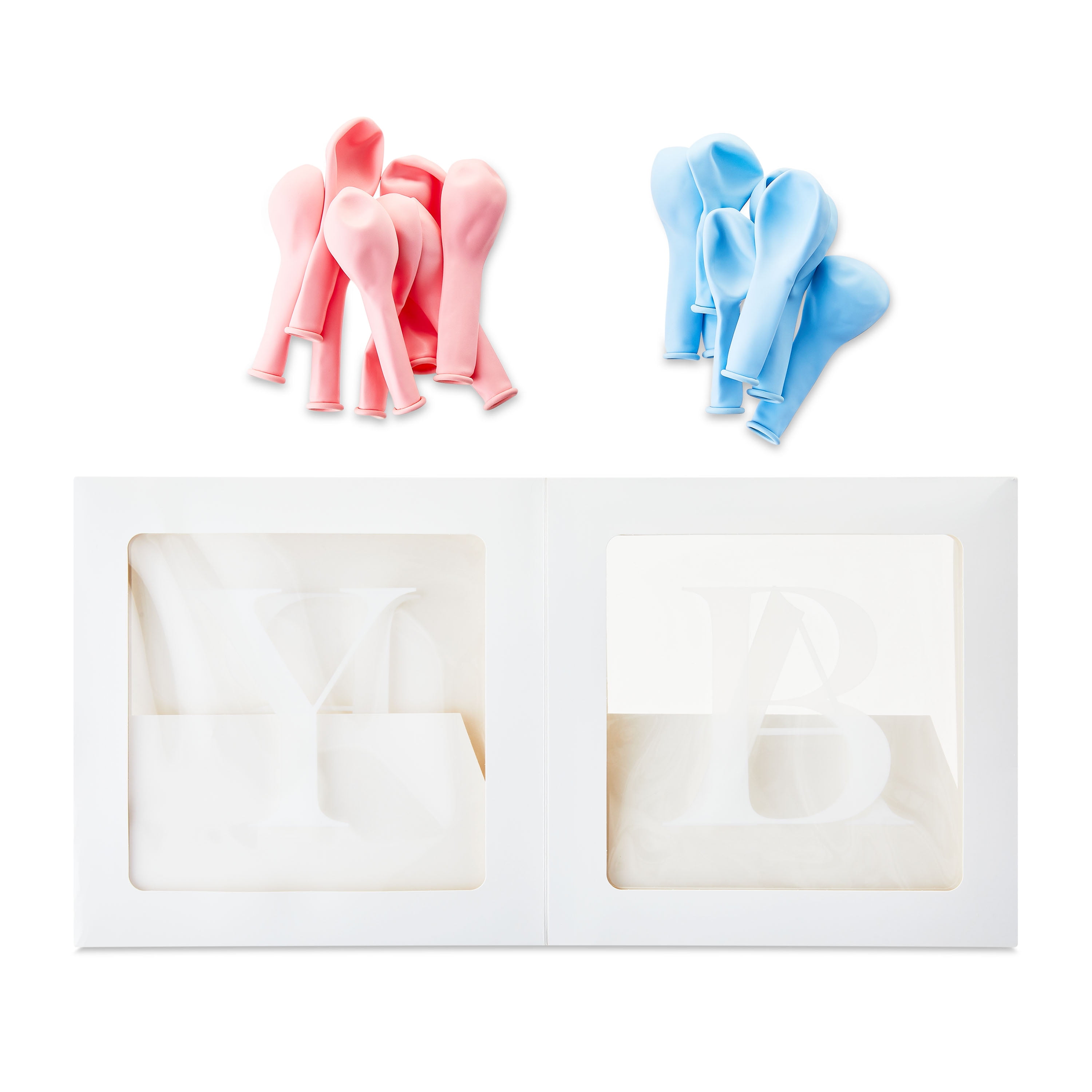 Way To Celebrate Baby Shower Balloon Block Decoration Kit (Pink and Blue, 60 Pieces) 87zkk