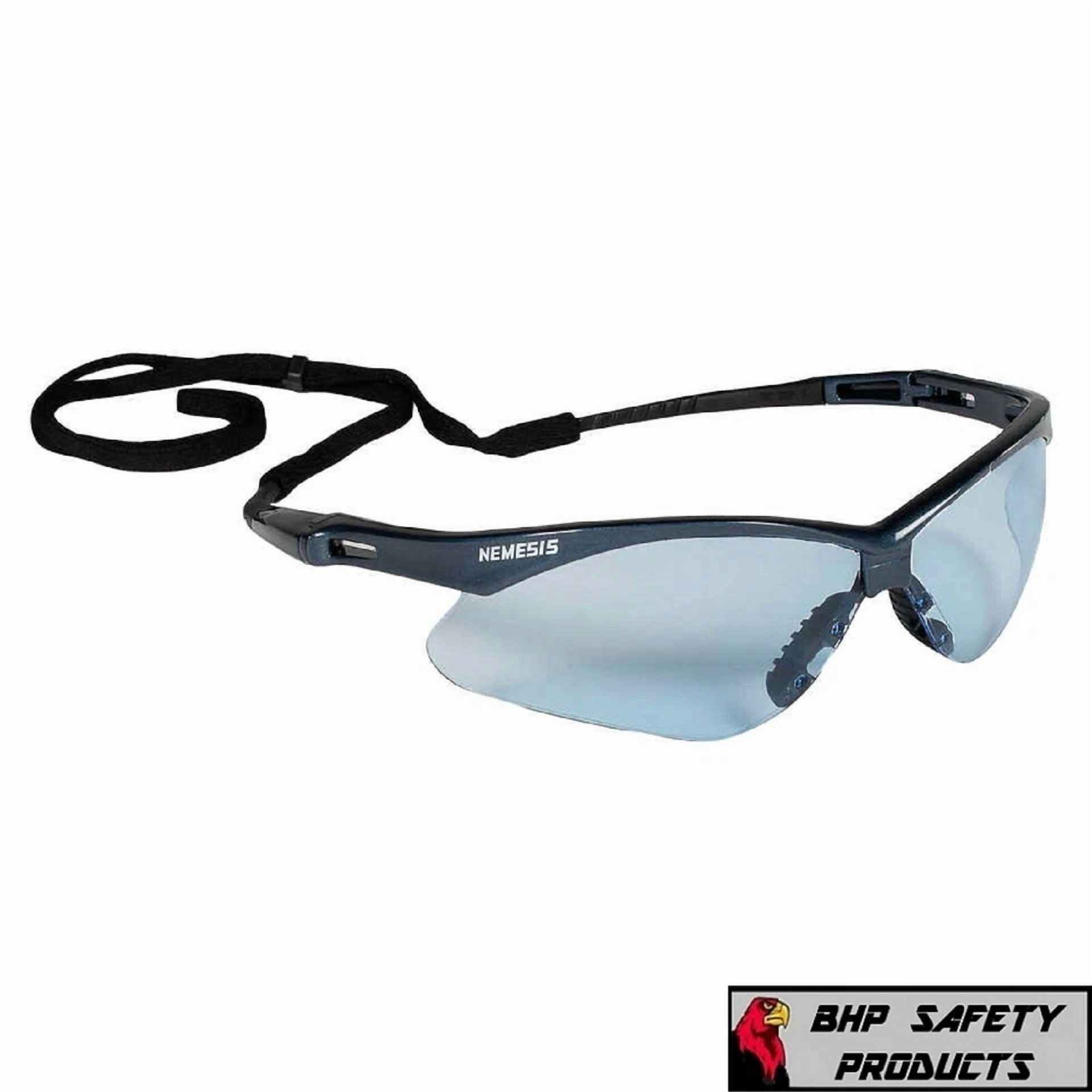 YANI Kleenguard Nemesis Safety Glasses Protective Eyewear (Light Blue Lens, 3 Pair Pack) 70t3k