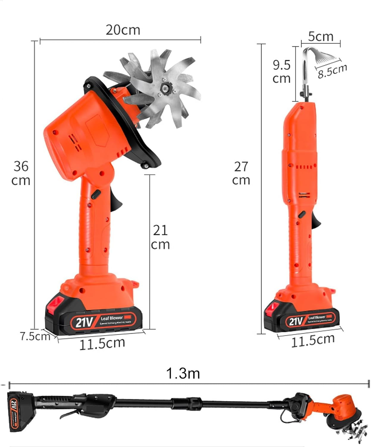 PETDIPOT Cordless Electric Garden Tiller, Lightweight Cultivator with Manganese Steel Blades (21V, 2 Batteries) eil6j