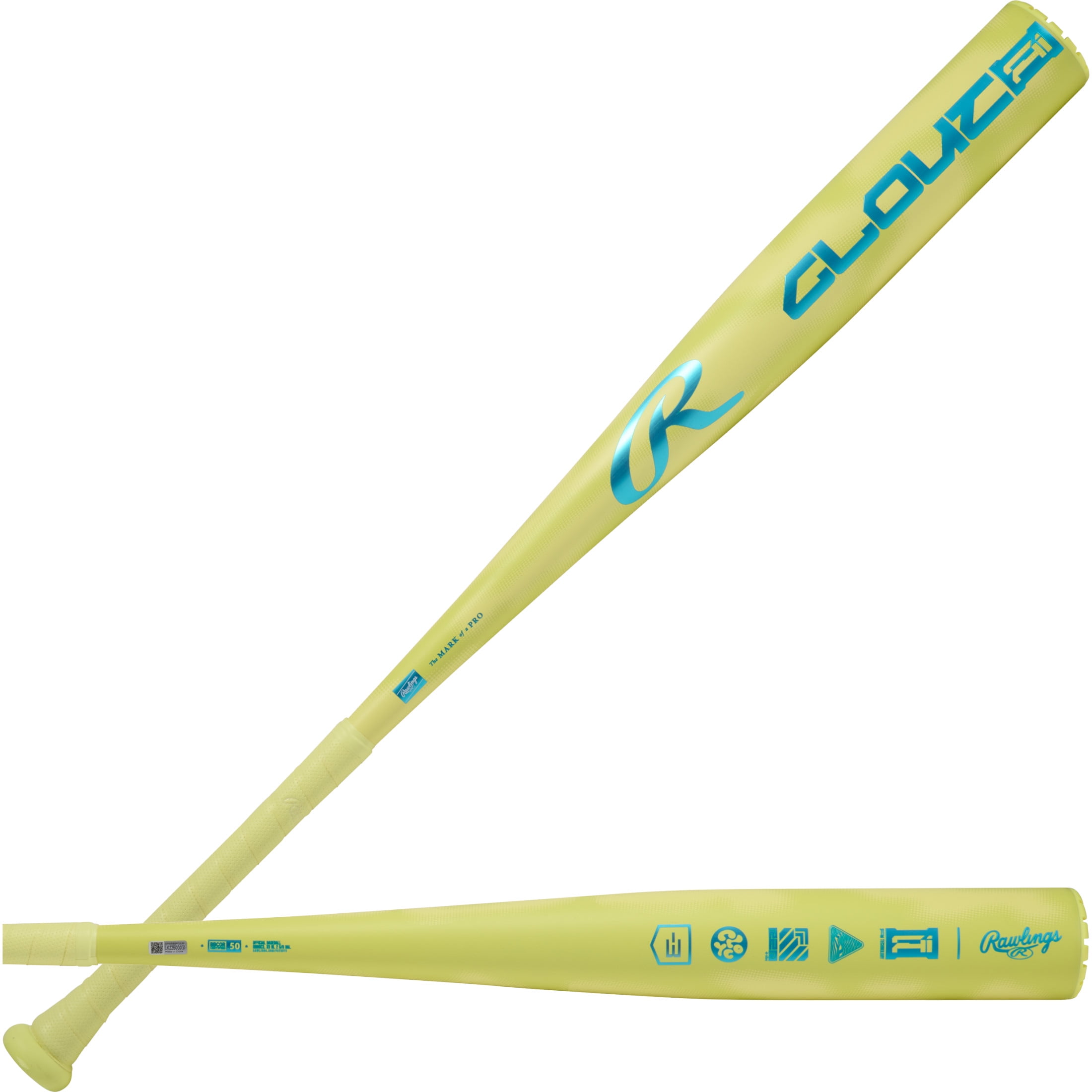 Rawlings Clout Ai BBCOR Baseball Bat (Yellow, 33 in) zfin7