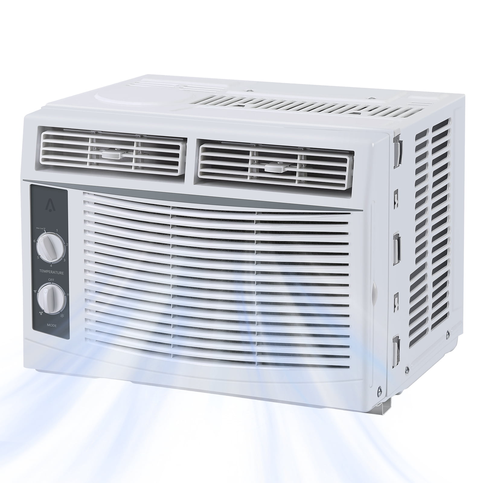 Missky 5000 BTU Window Air Conditioner, Compact Cooling Unit for Rooms up to 150 Sq.ft (White, 5000 BTU) a57w5