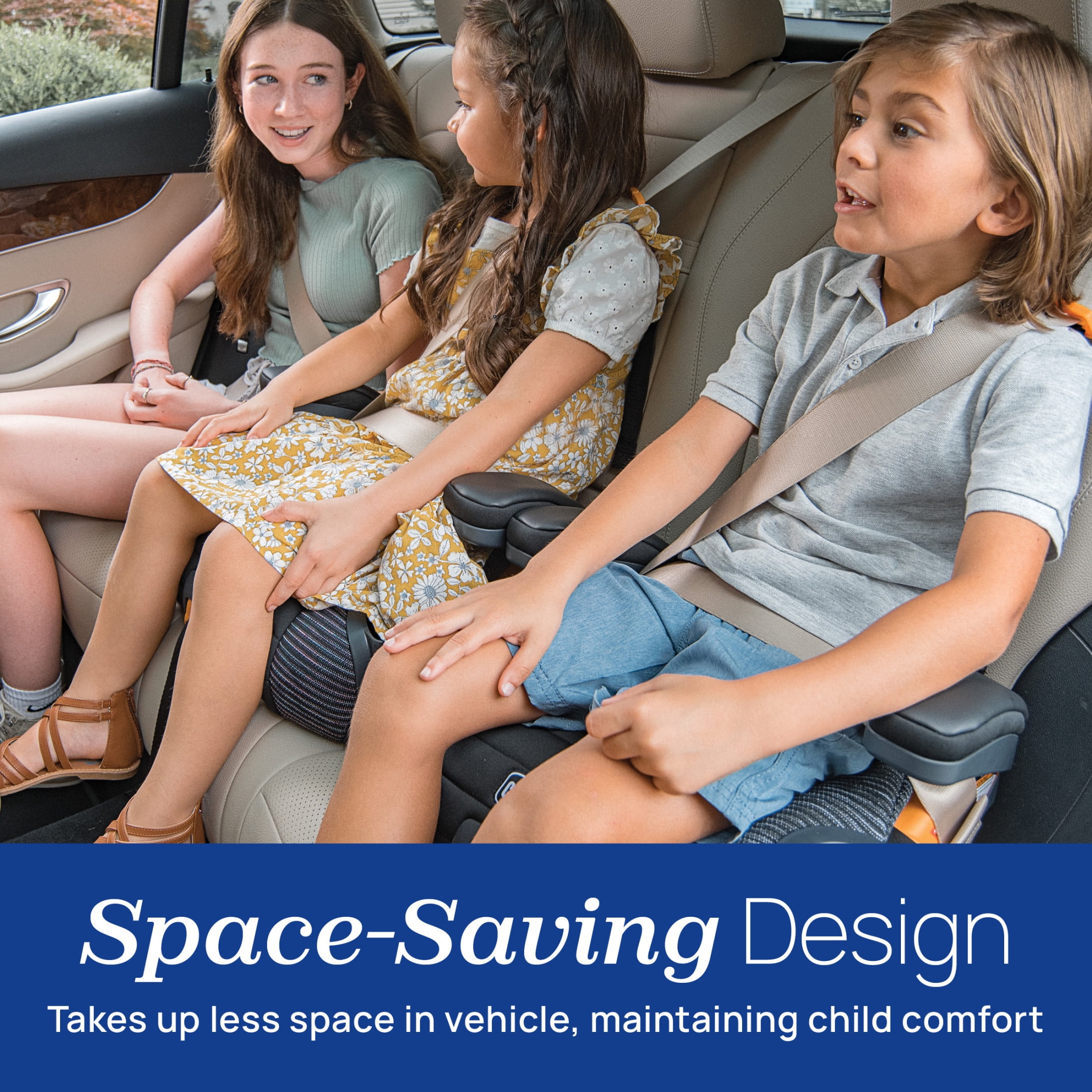 Chicco GoFit ClearTex Plus Backless Belt-Positioning Booster Car Seat (Static Black) g0thy