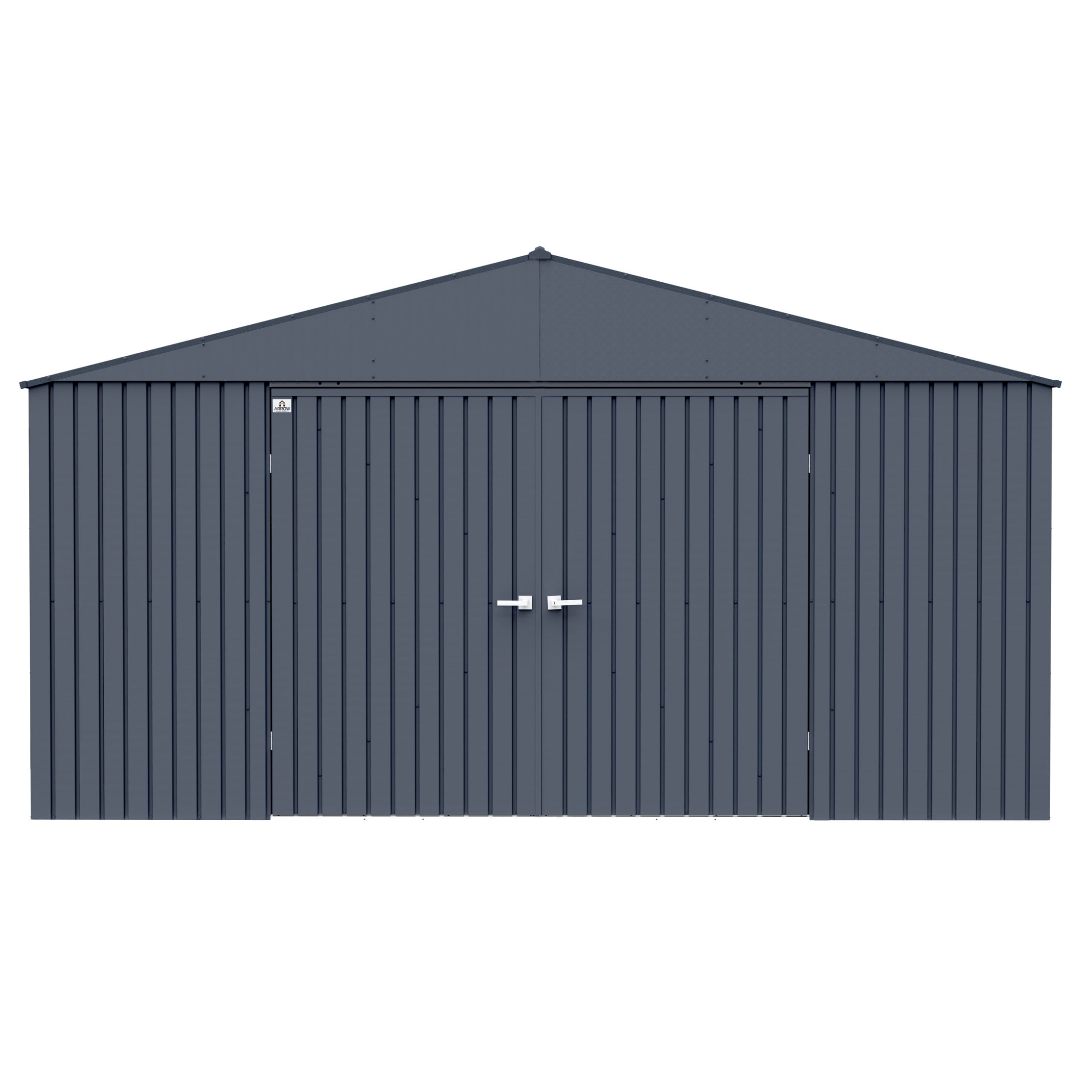 Arrow Elite Steel Storage Shed (Anthracite, 14 ft x 16 ft x 8 ft) m5tf6