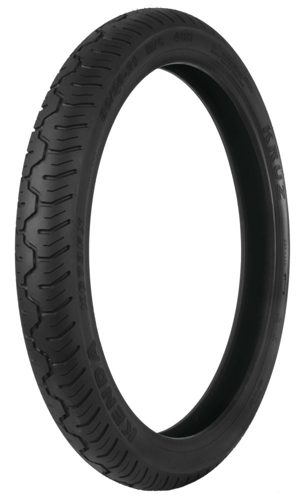 Kenda K673 Kruz Front Motorcycle Tire (Black, 80/90-21) hs0v2