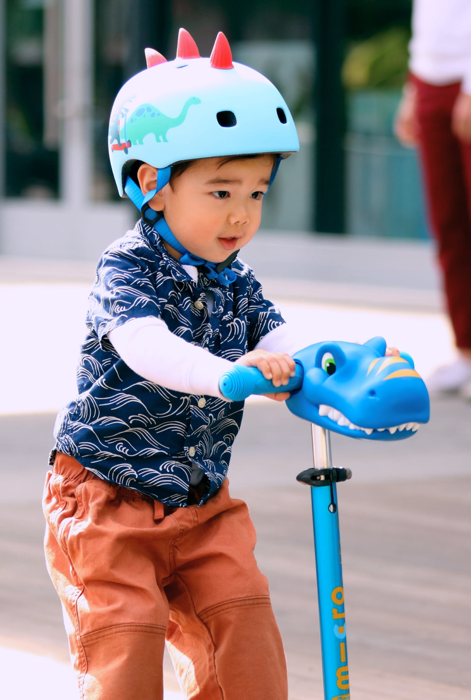 Micro Kickboard Mini Scooter Adjustable Handlebar Lightweight Design (Blue) 6zp3a