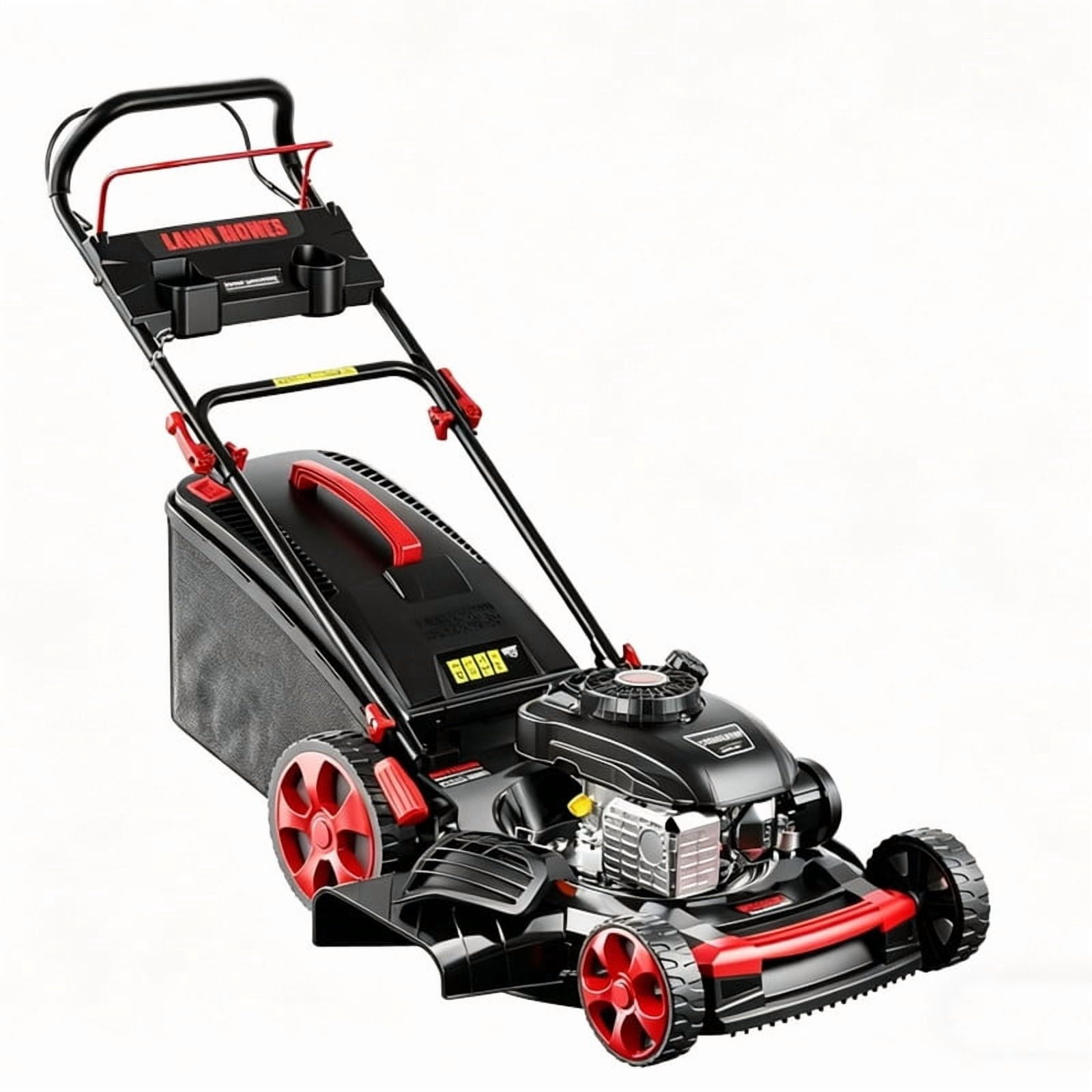 Datingday 21 in 201cc 4-Cycle Gas Self-Propelled Lawn Mower (Red, 21 in) x5ciq
