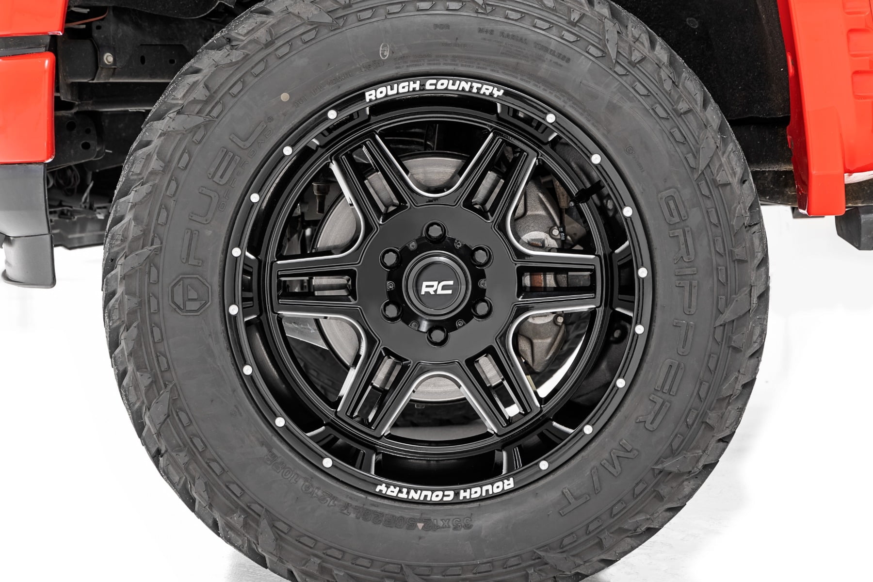 Rough Country 92 Series One-Piece Wheel (Gloss Black, 18x9 in) lpiqs