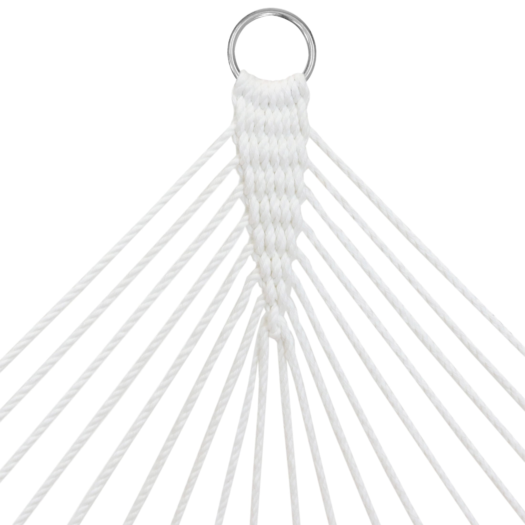 Sunnydaze 2-Person Quilted Polyester Spreader Bar Hammock (Blue and Green, 74 in x 55 in) qhkh5