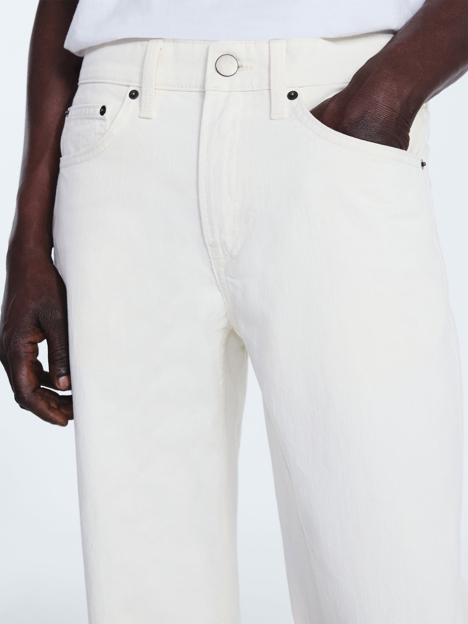 Free Assembly Men's Modern Straight Five Pocket Pants (Beige, 32x32) b10nw - Image 4