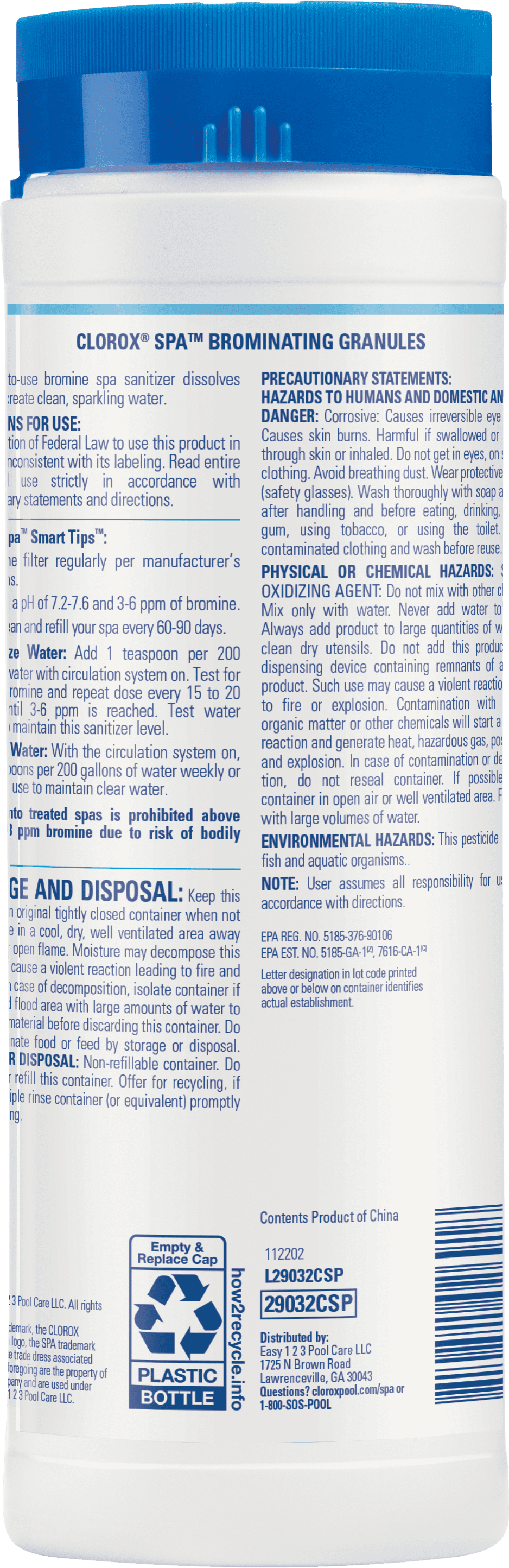 Clorox Pool&Spa Brominating Granules Sanitizer for Hot Tubs and Spas (5 lb) rhi7w