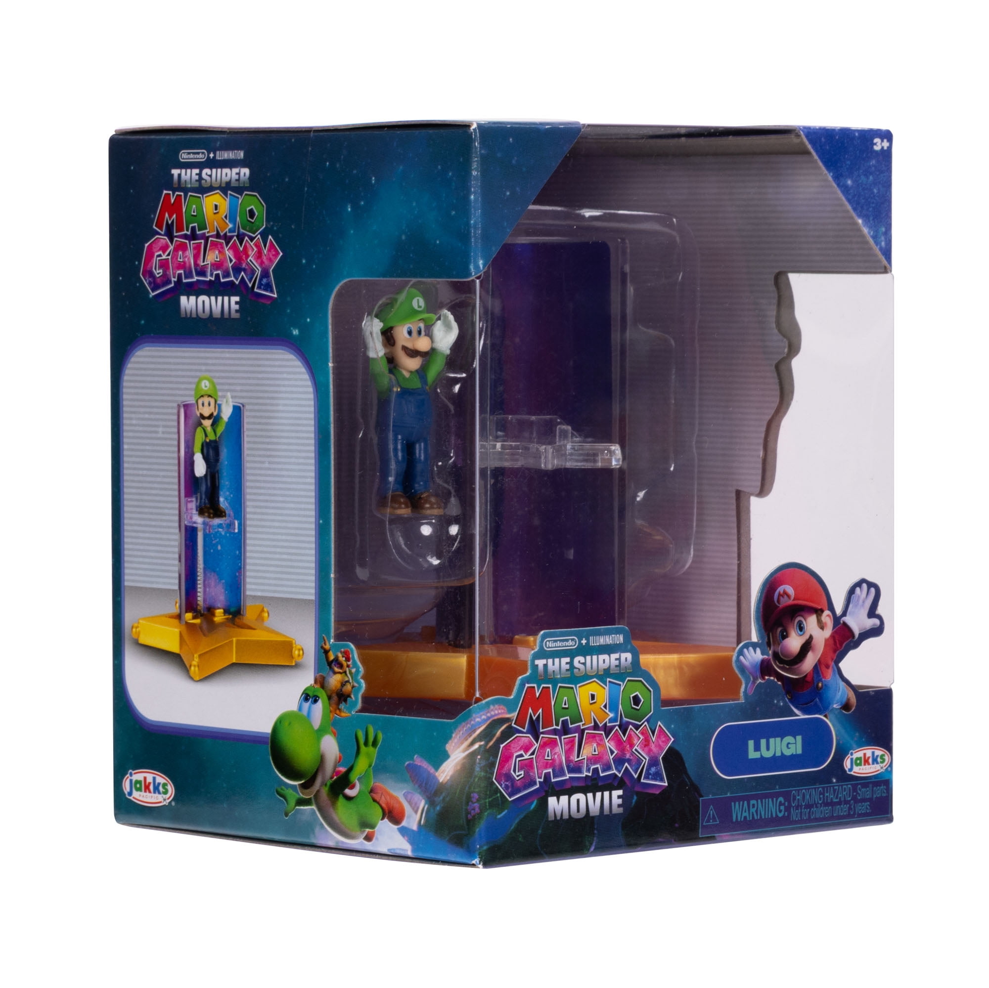 Super Mario Luigi Action Figure with Star Launcher Accessory (1.5 in) v0drg
