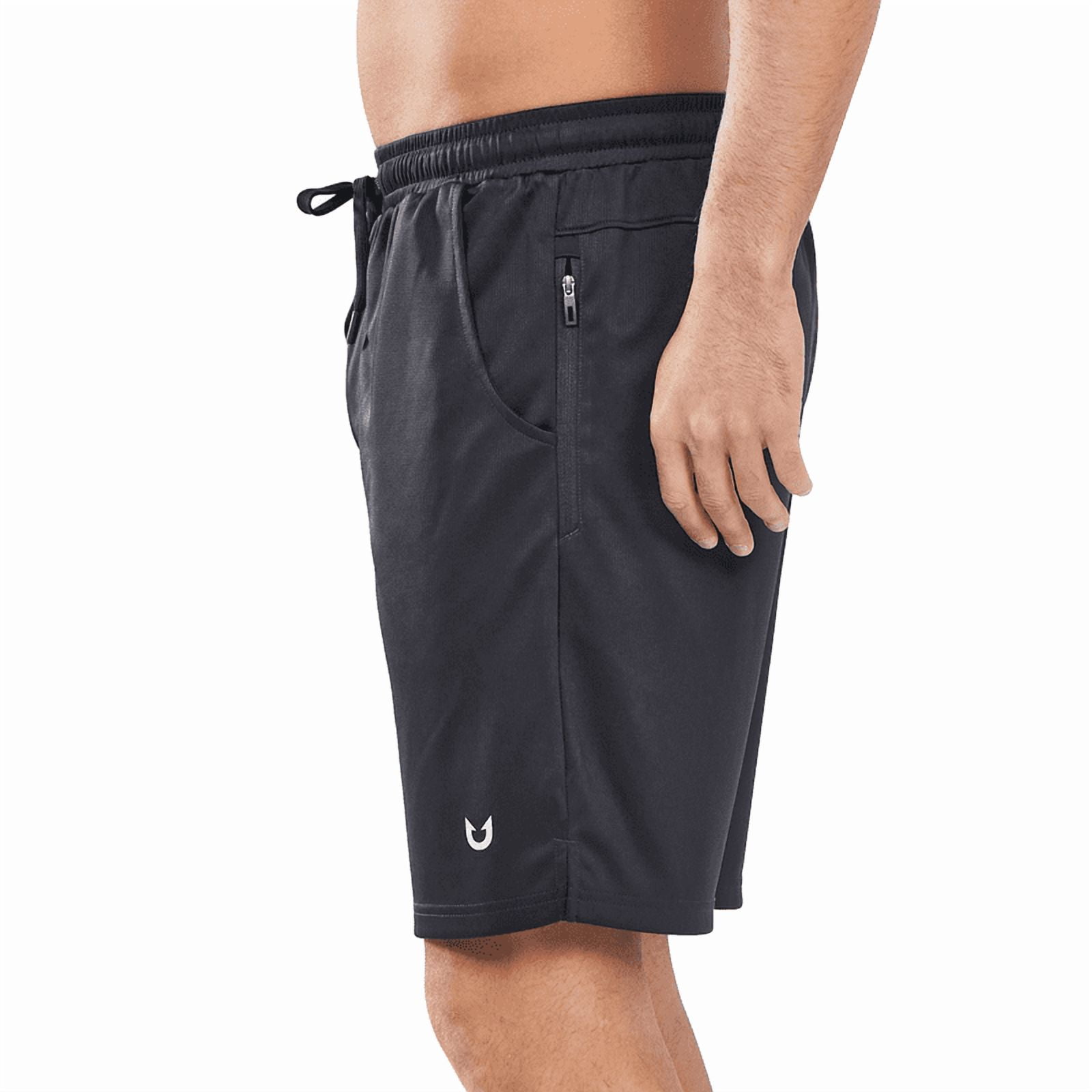 NORTHYARD Men's Athletic Basketball Shorts with Pockets Quick-Dry Workout Gym Apparel (Black, Large) kb8b7