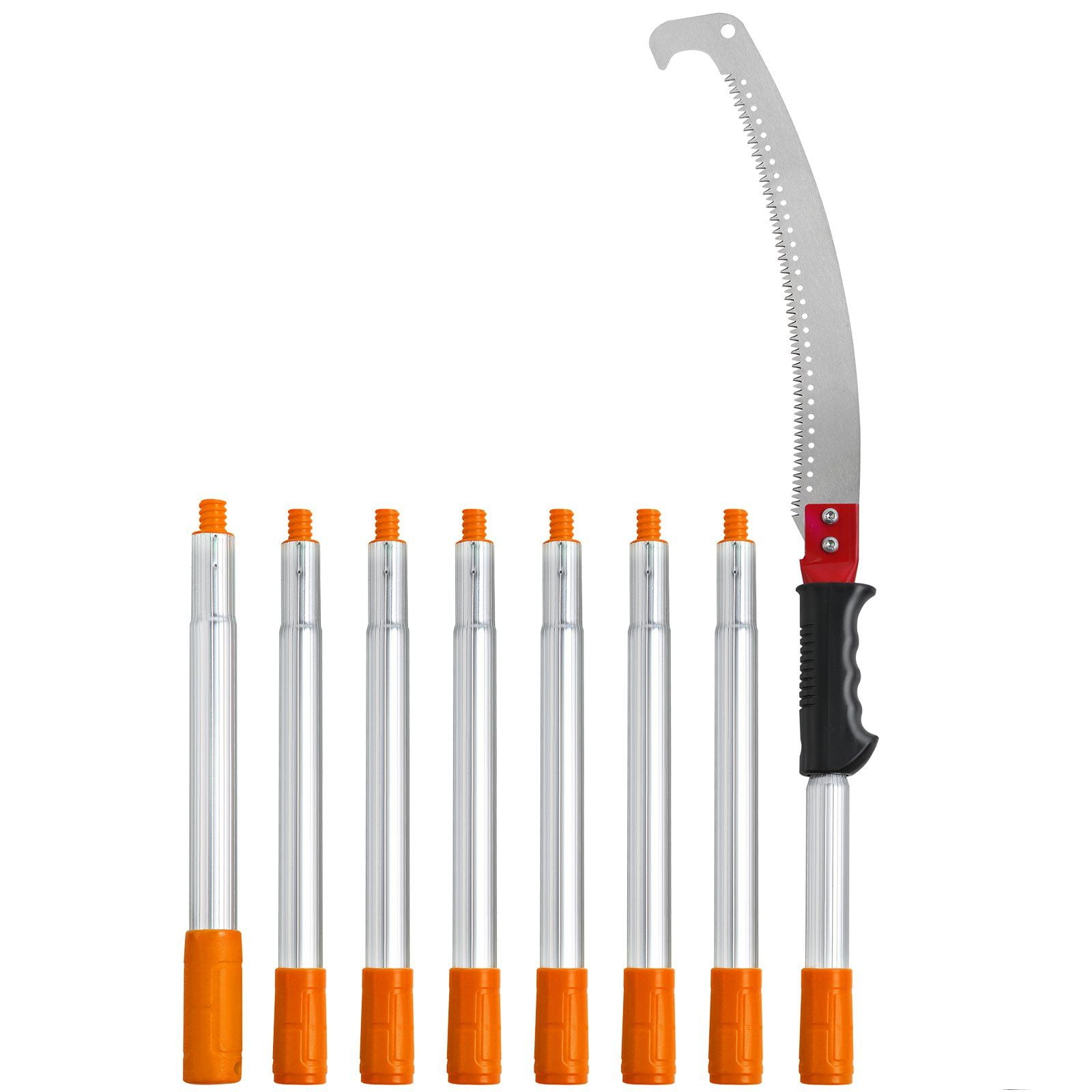 Generic Manual Extendable Tree Pruner, Heavy-Duty Pole Saw for High Limbs, Lightweight Aluminum Alloy Handle (4.6-9.8 ft) e6gkf